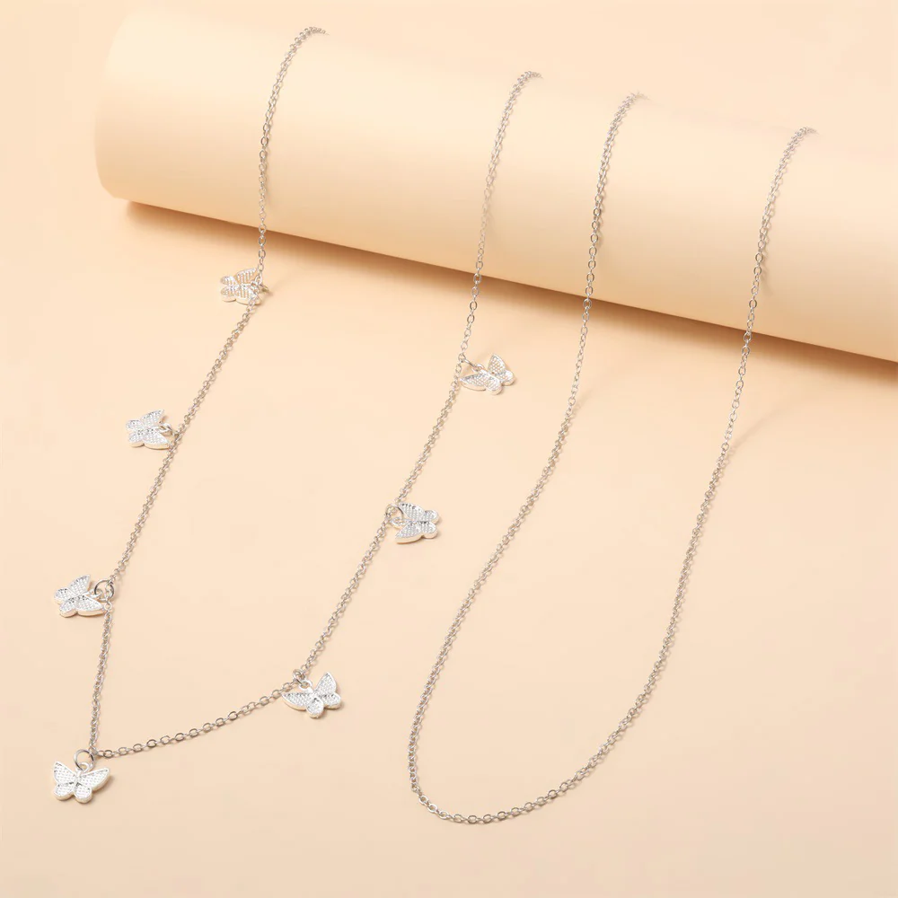 Double Layer Butterfly Metal Waist Chain - Image 4
