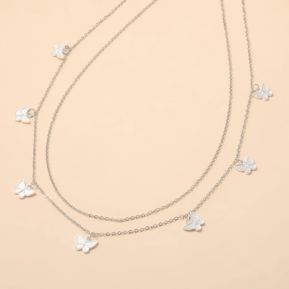 Double Layer Butterfly Metal Waist Chain - Image 6