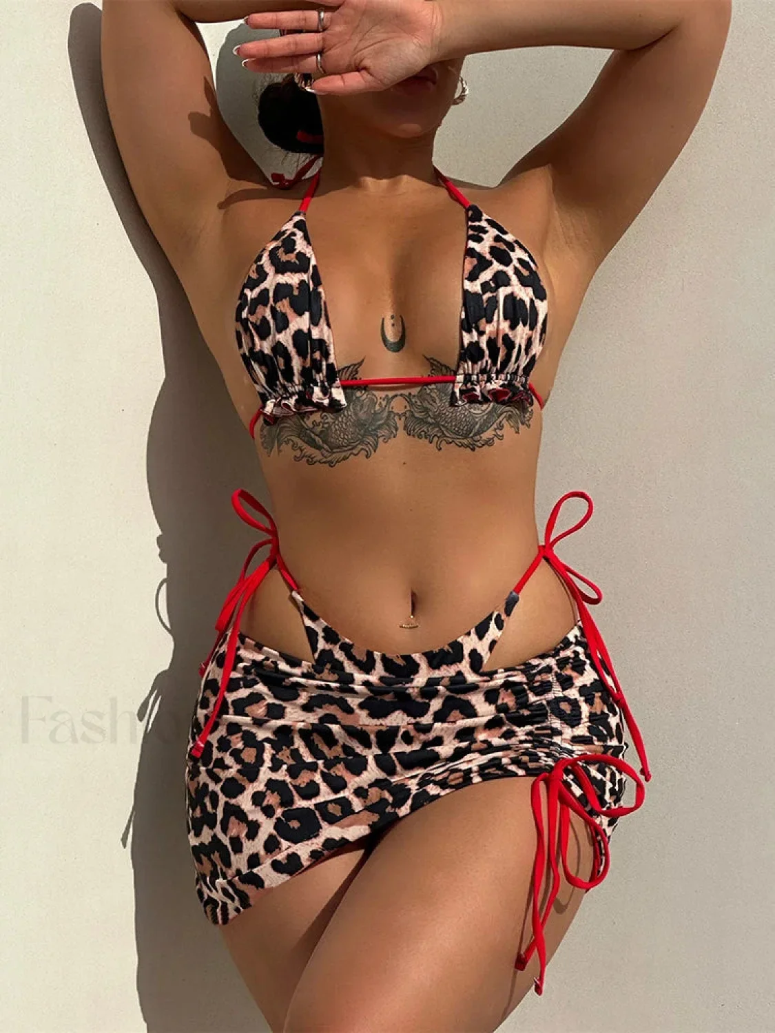 Double Sided Pleated Three Piece Set - Image 8