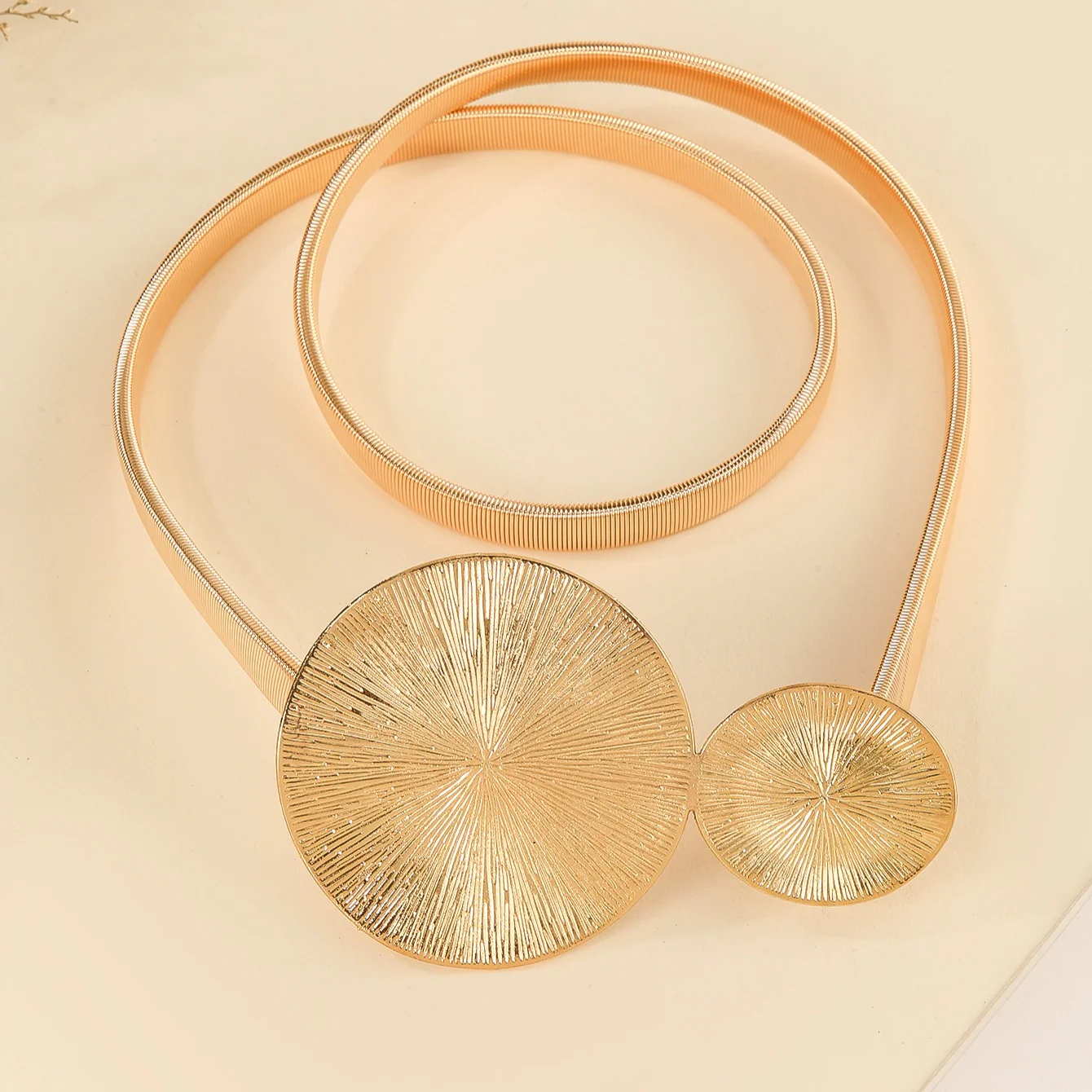 Elastic Metal Ring Slim Waist Chain - Image 2