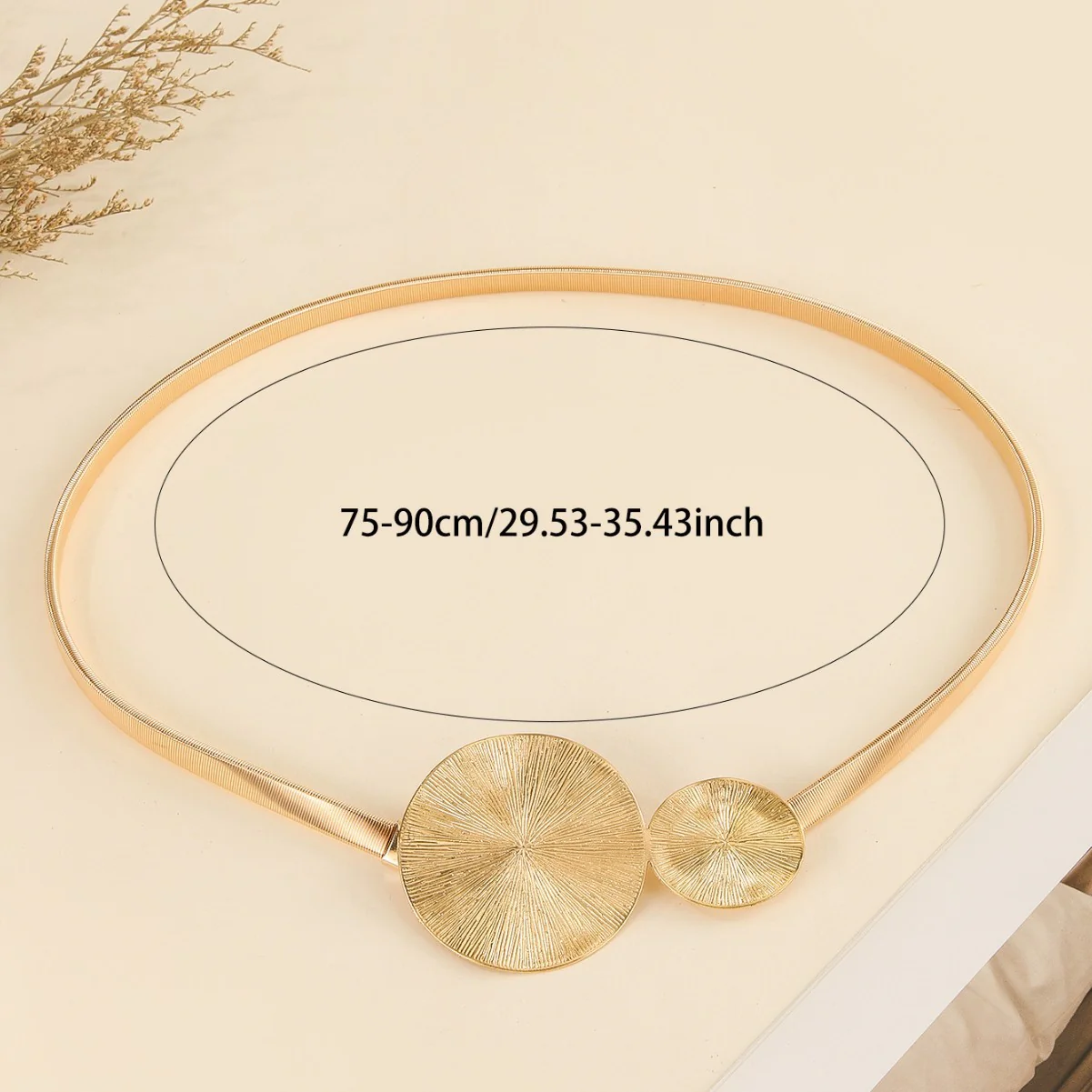 Elastic Metal Ring Slim Waist Chain - Image 4