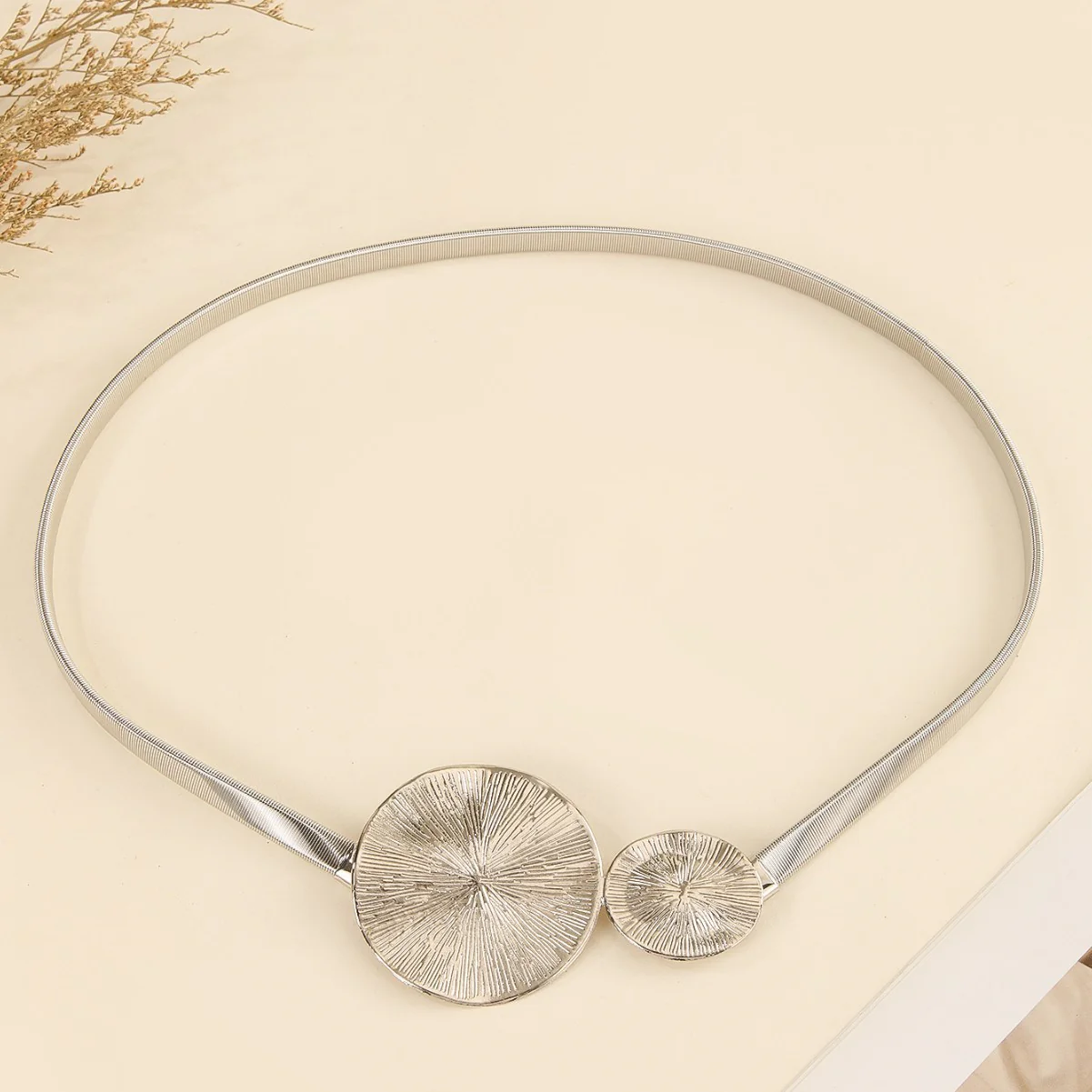 Elastic Metal Ring Slim Waist Chain - Image 6