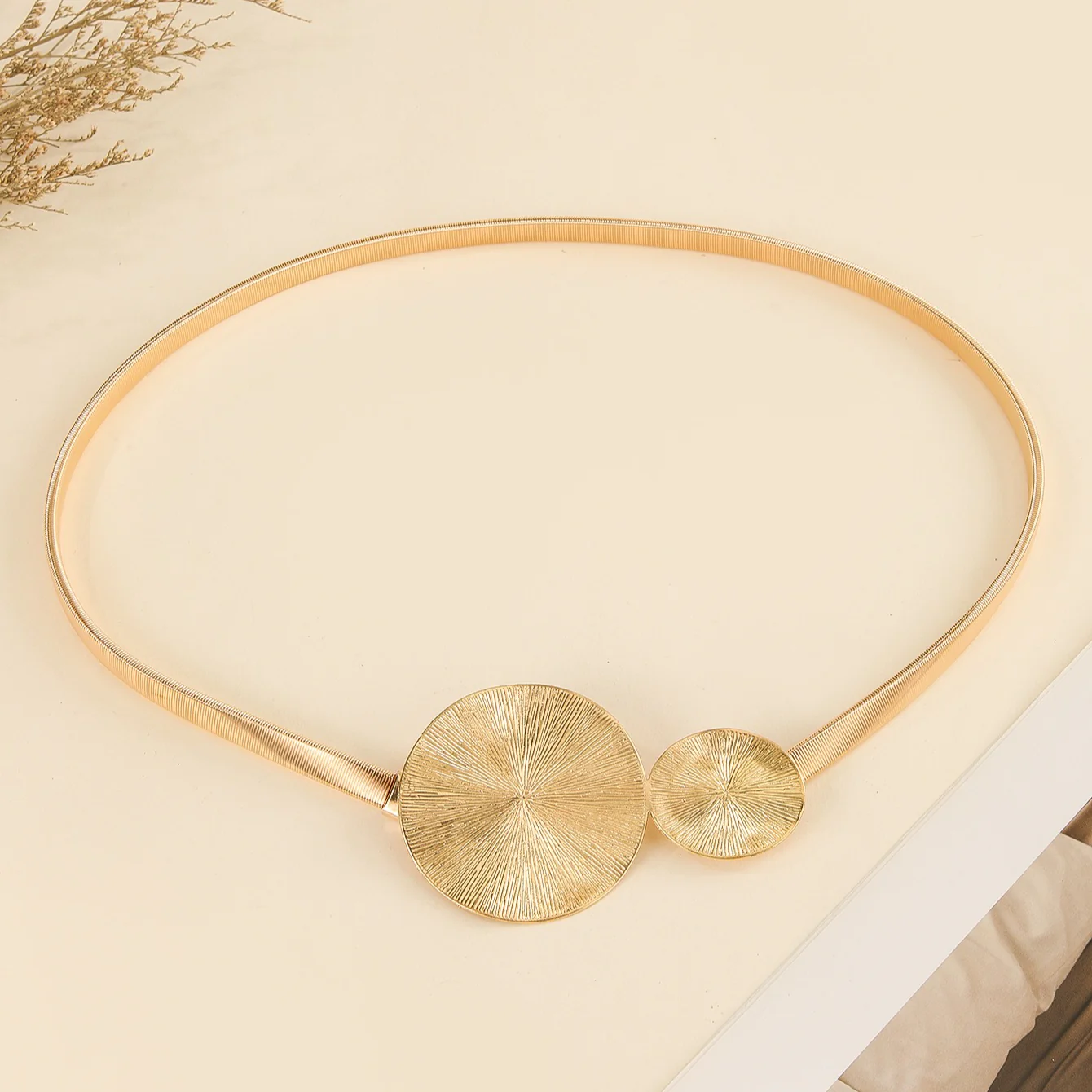 Elastic Metal Ring Slim Waist Chain - Image 7