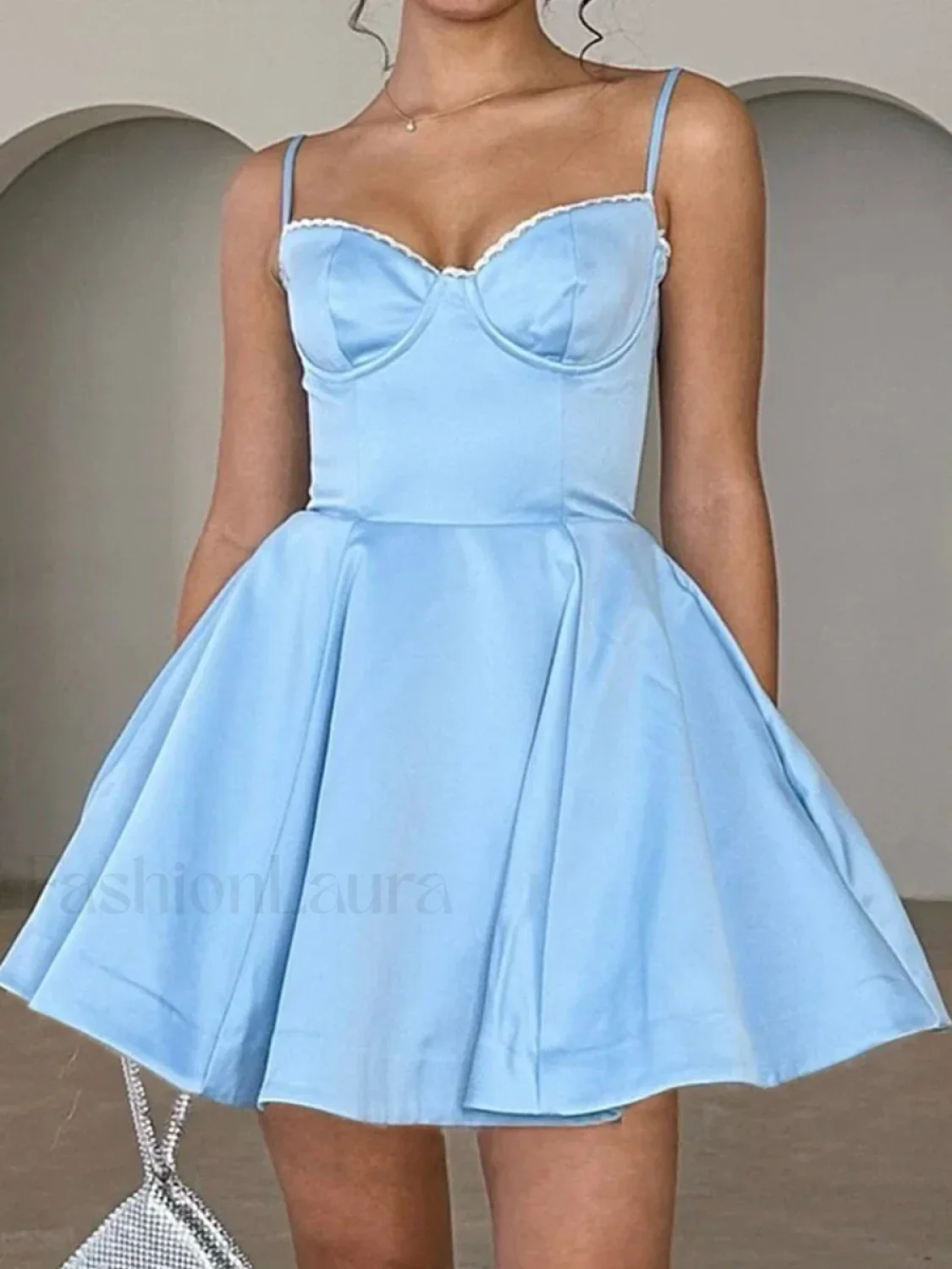 Elegant Floral Print Tulle Floral Dress - Image 8