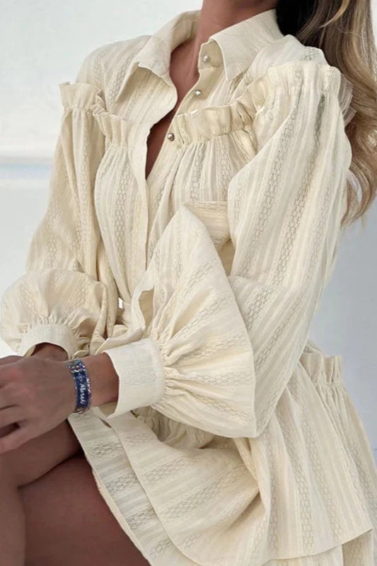 Elegant Lantern Sleeve Boho Dress - Image 9