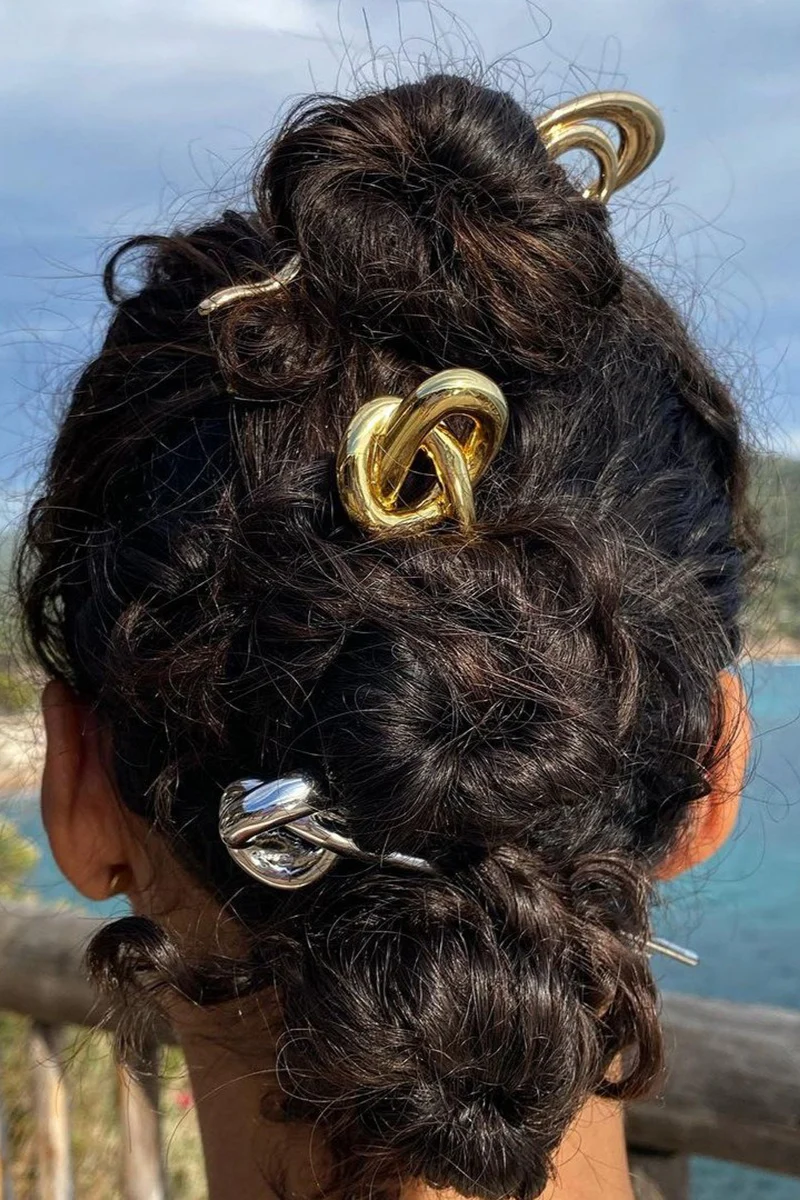 Elegant Polished Stainless Steel Hairpin - Image 4