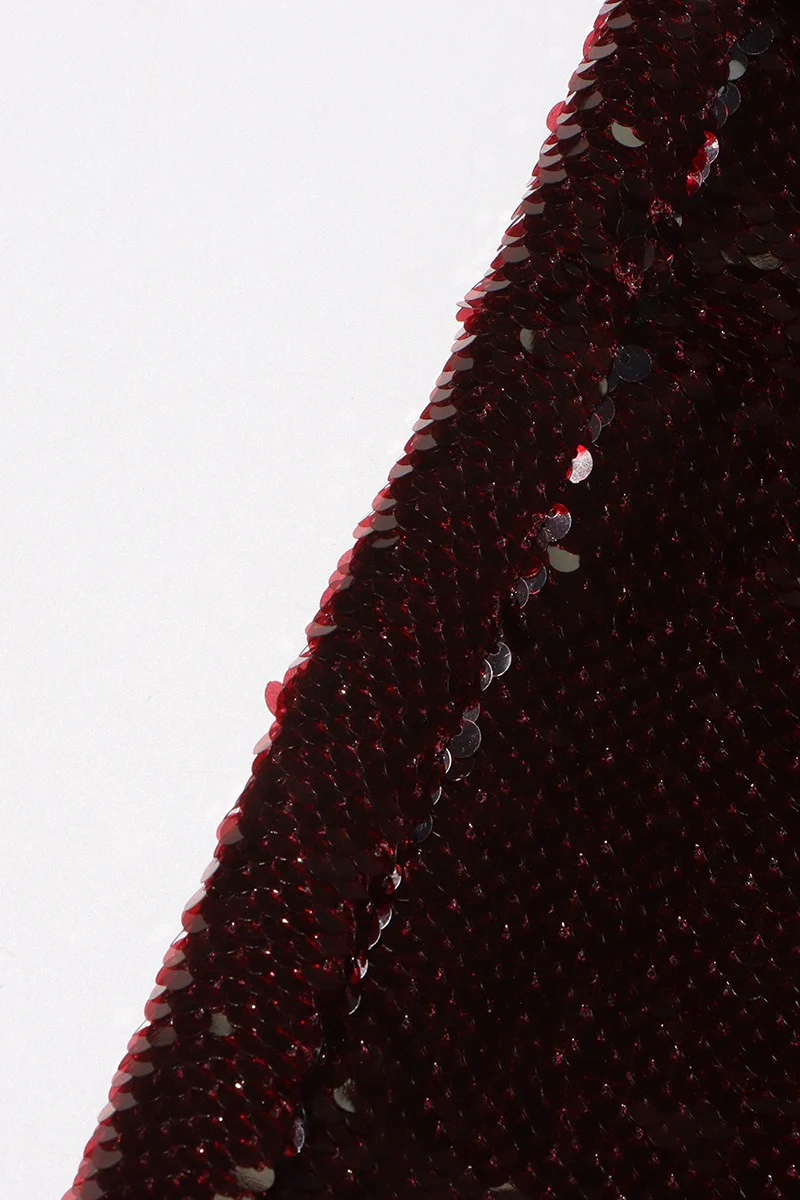Elegant Sequin V - Neck Long Sleeve Blazer - Image 4