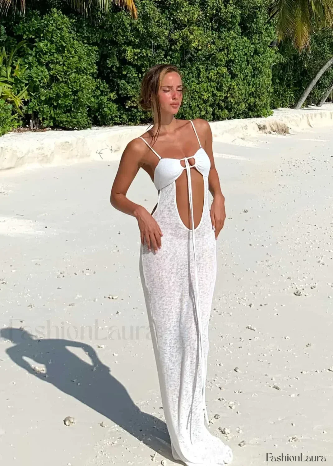 Elegant Silver High-Waist Bikini Three Piece Set - Image 15