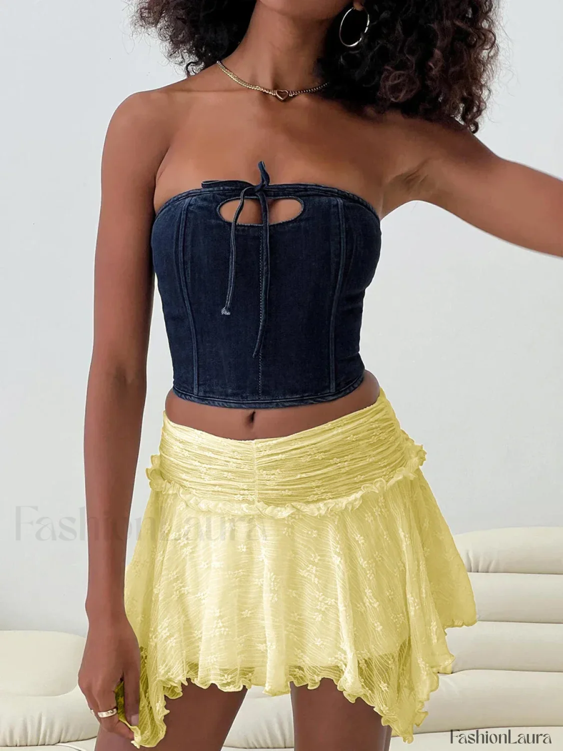 Fairy Grunge Layered Lace Skirt - Image 14