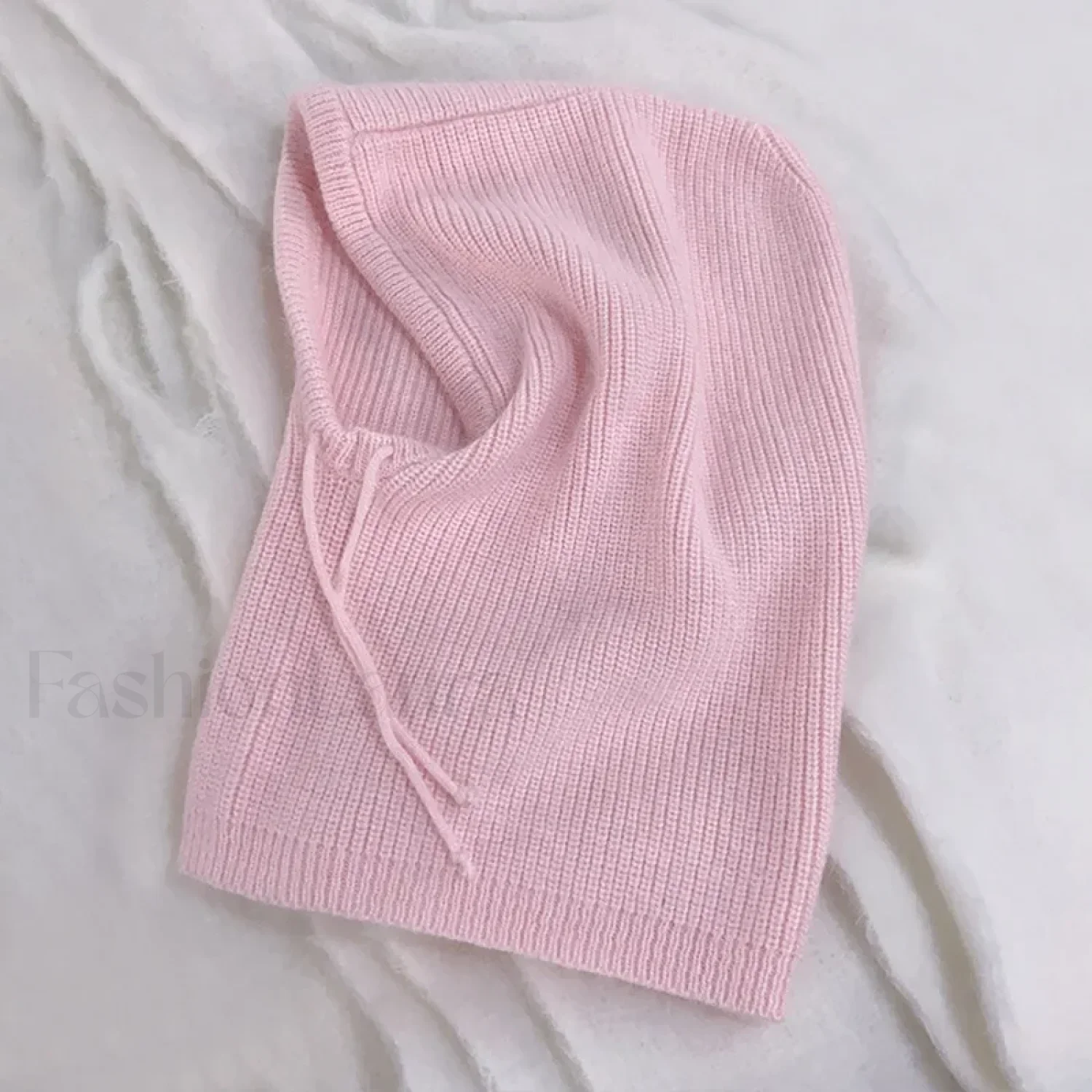 Fashion Balaclava Autumn Winter Warm Neck Women's Solid Color Hat - Image 25