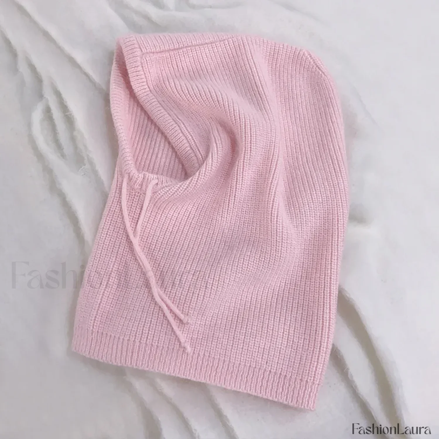 Fashion Balaclava Autumn Winter Warm Neck Women's Solid Color Hat - Image 41