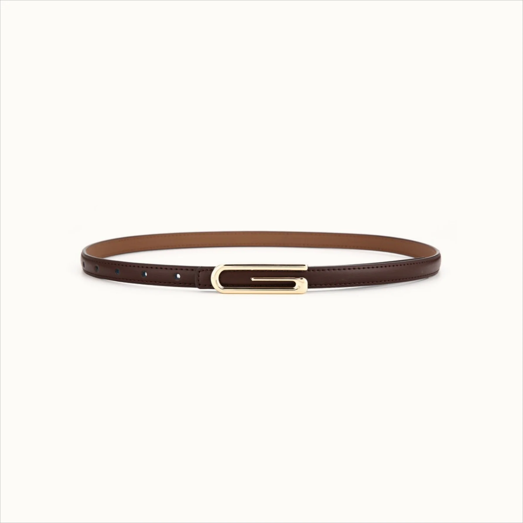 Fashion Versatile Slim Leather Pants Belt - Image 3