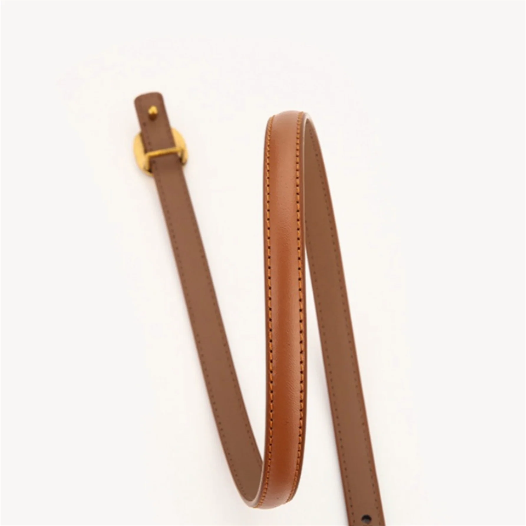 Fashion Versatile Slim Leather Pants Belt - Image 7
