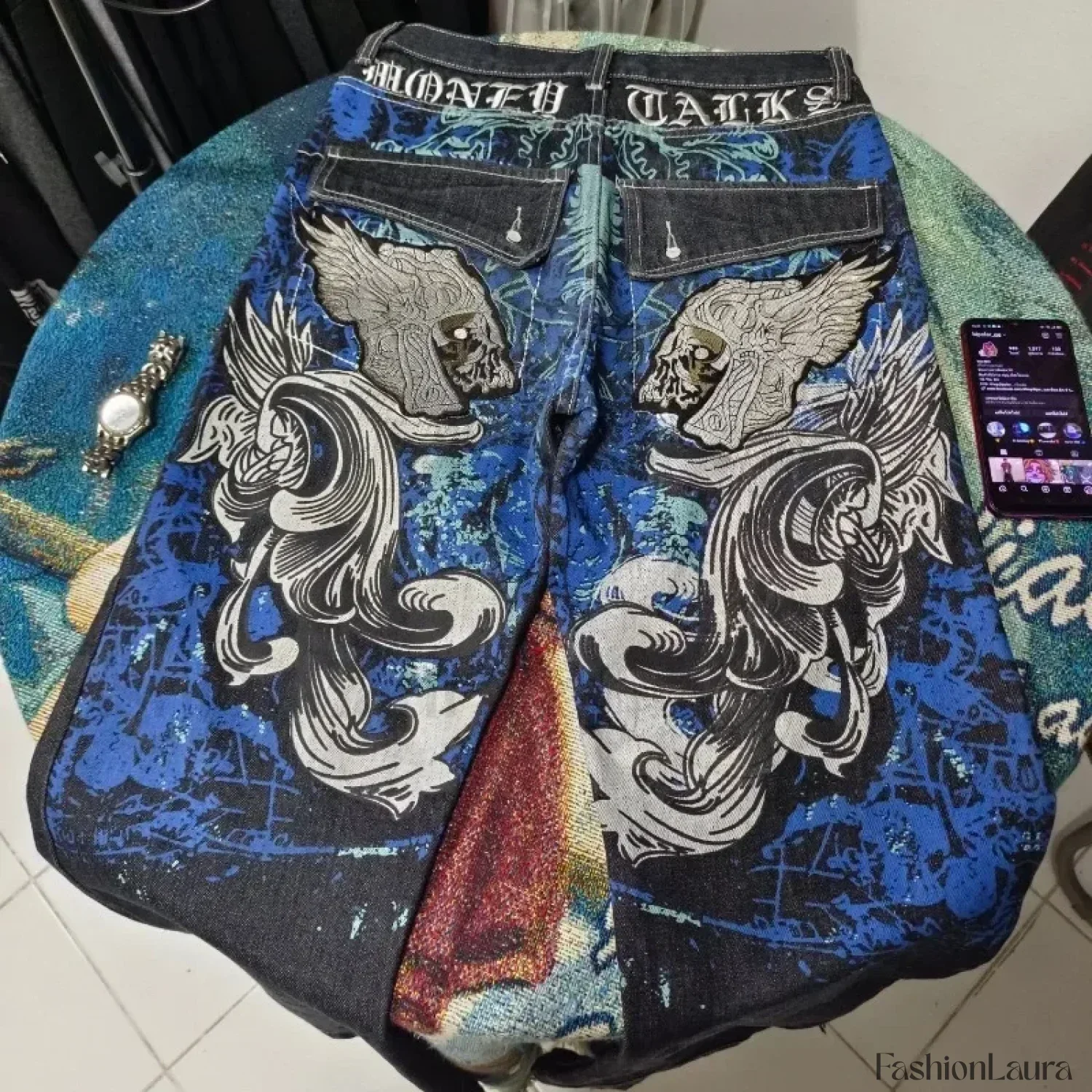 Vintage Washed Baggy Pants - Image 19