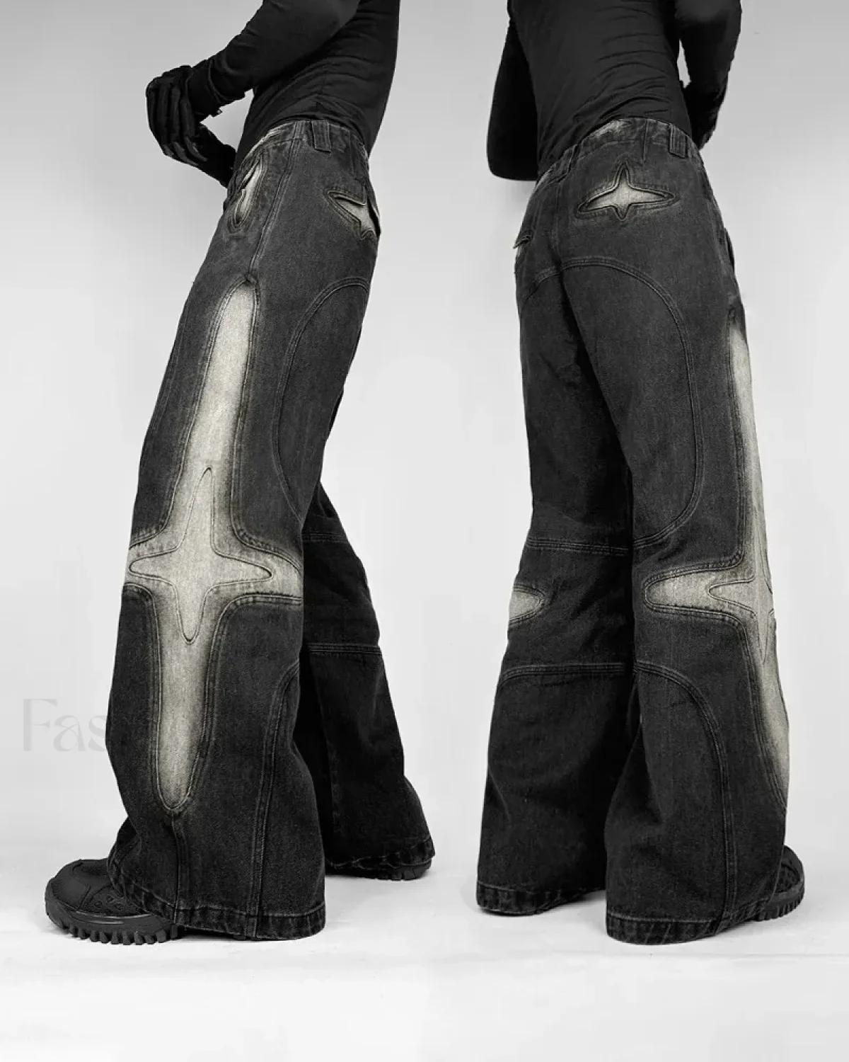 Vintage Washed Baggy Pants - Image 2