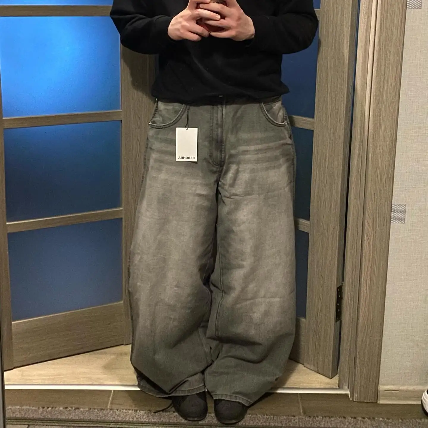 Vintage Washed Baggy Pants - Image 22