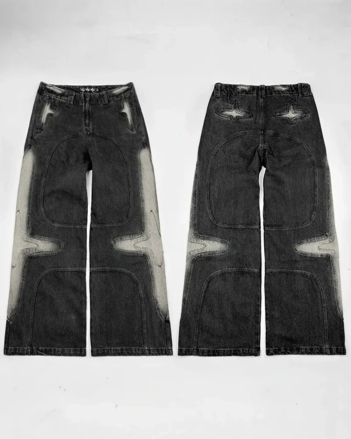 Vintage Washed Baggy Pants - Image 4