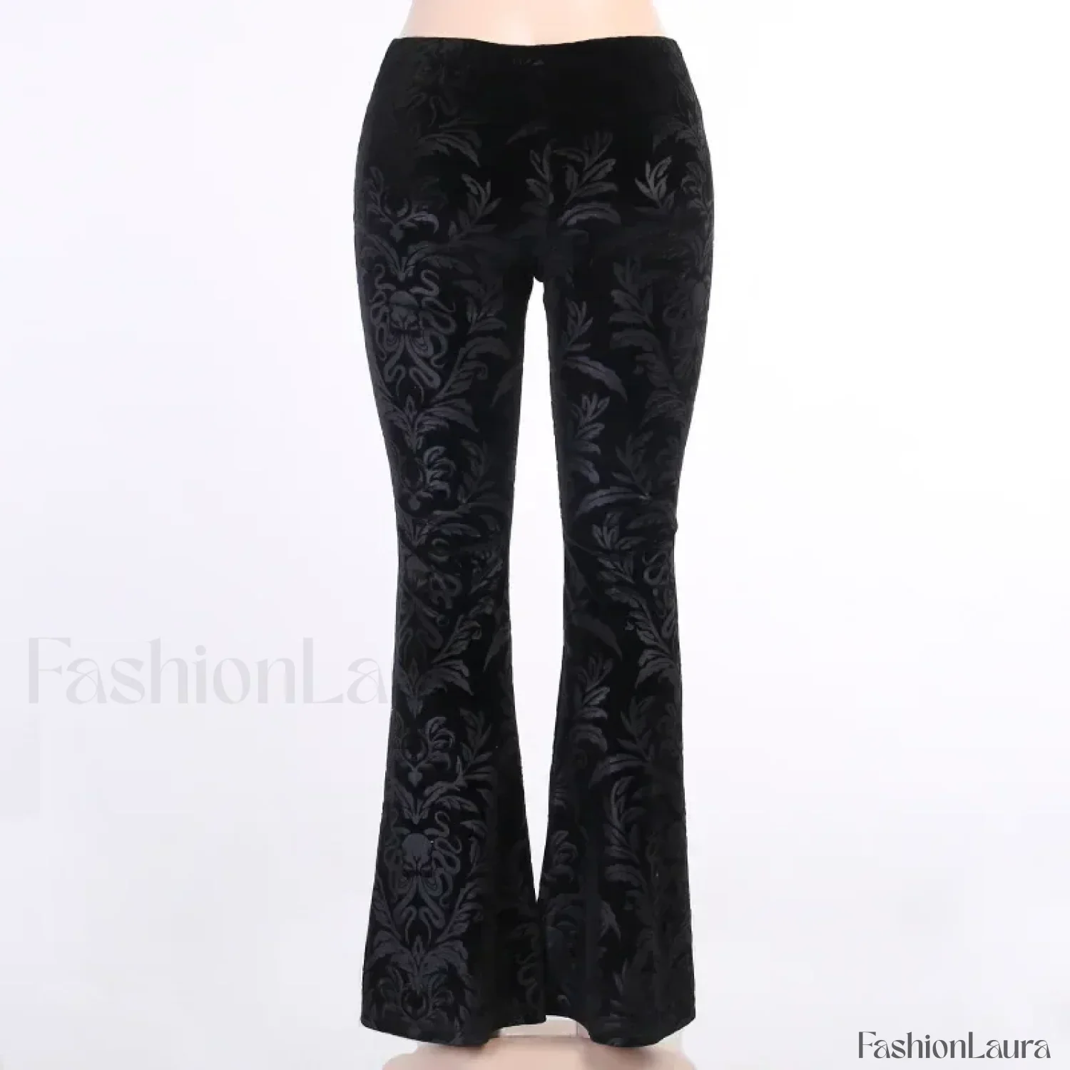 Retro Print Black Pants for Halloween Celebrations - Image 16