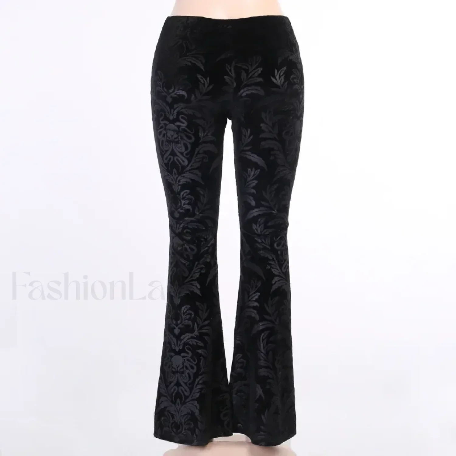 Retro Print Black Pants for Halloween Celebrations - Image 7