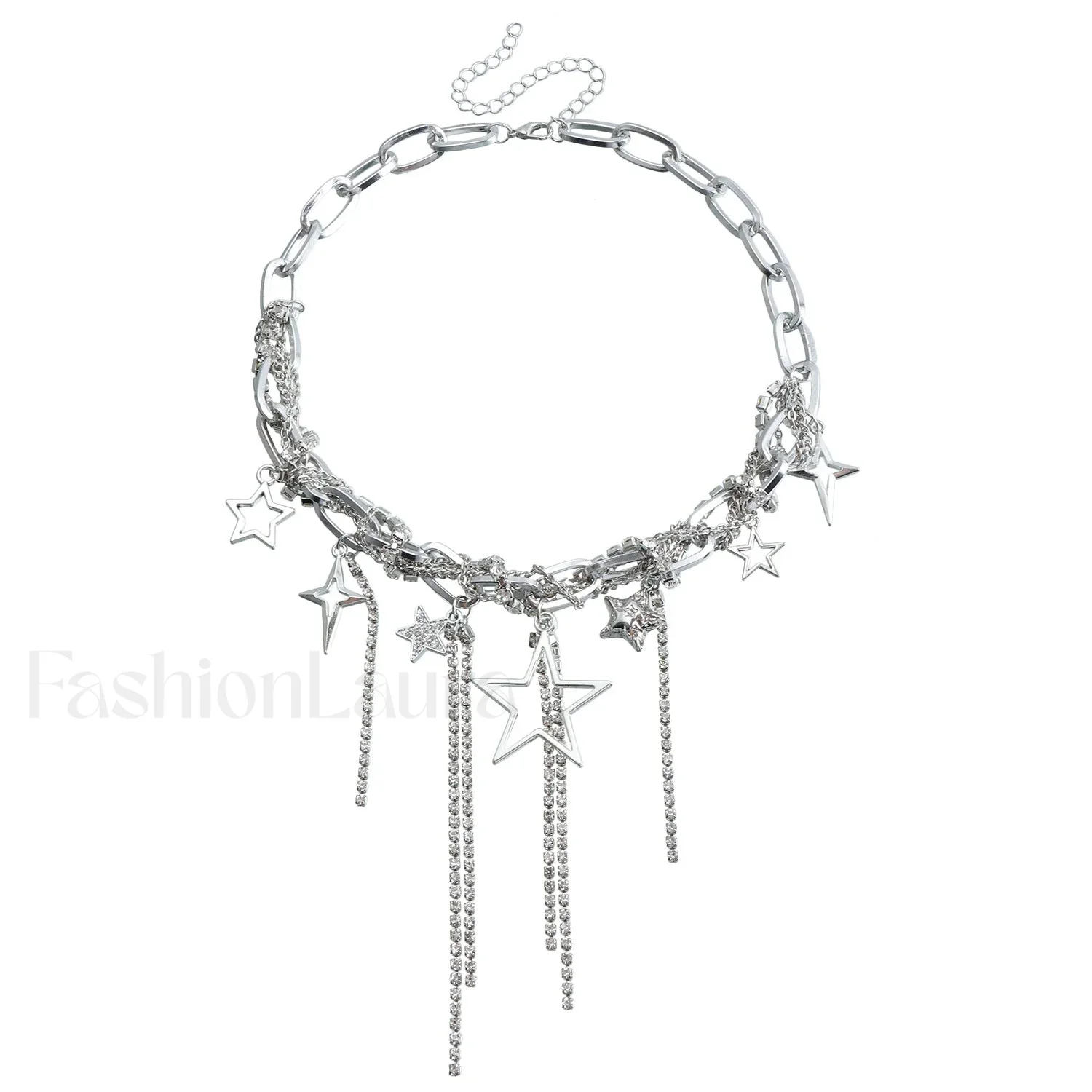 Party Lady Custom Diamond Sparkling Necklace - Image 5