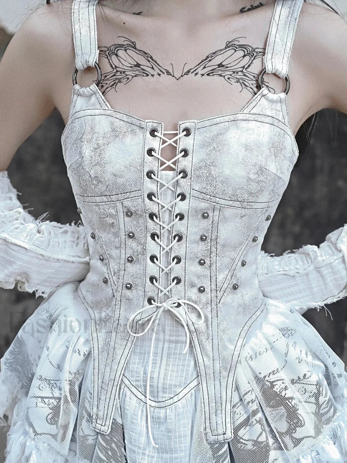 Original Punk Gothic Print Lolita Gothic Dress - Image 5