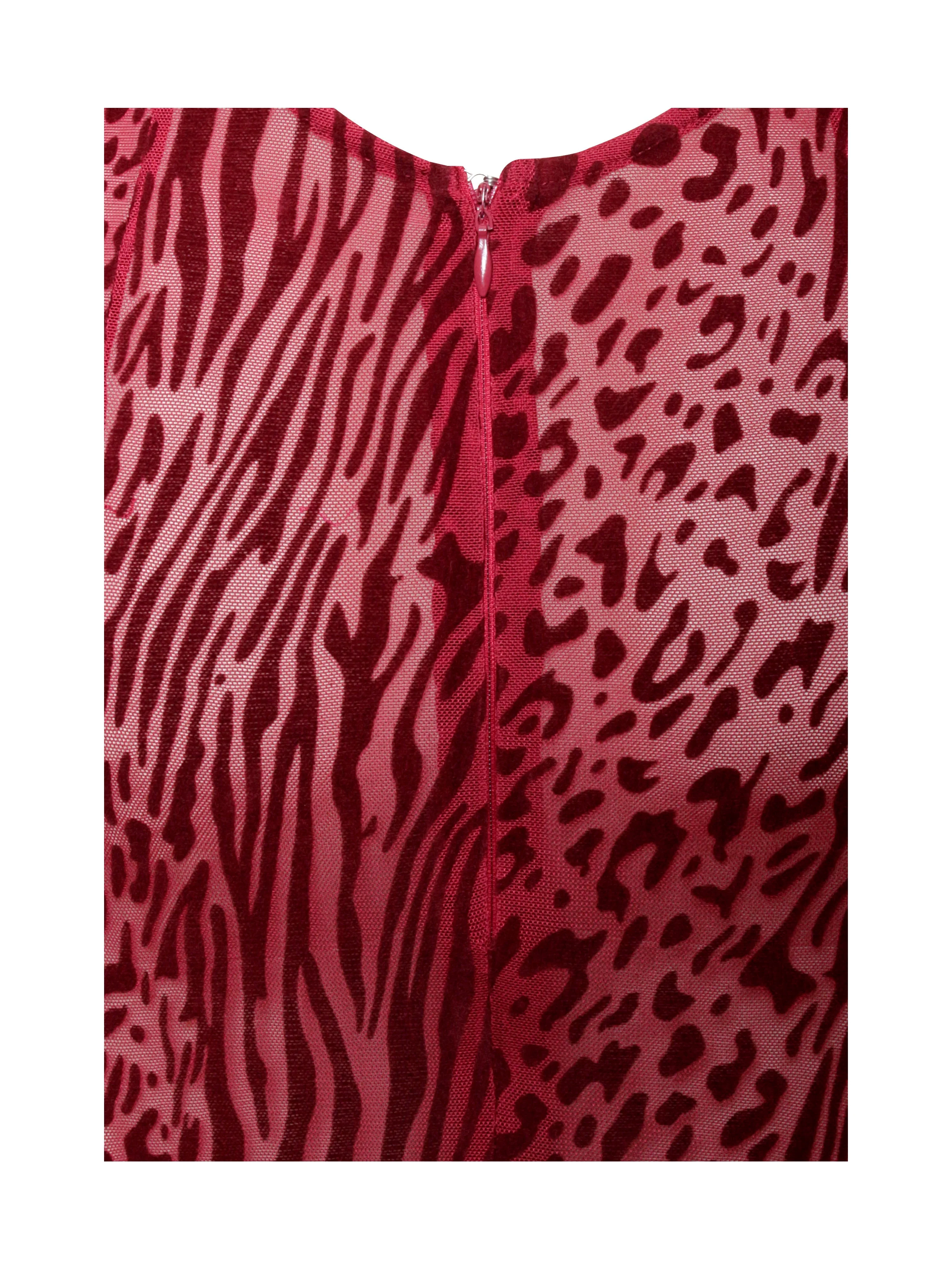 Waylynn Burgundy Burnout Velvet Graceful Detail Mesh Backless Maxi Dress - Image 30