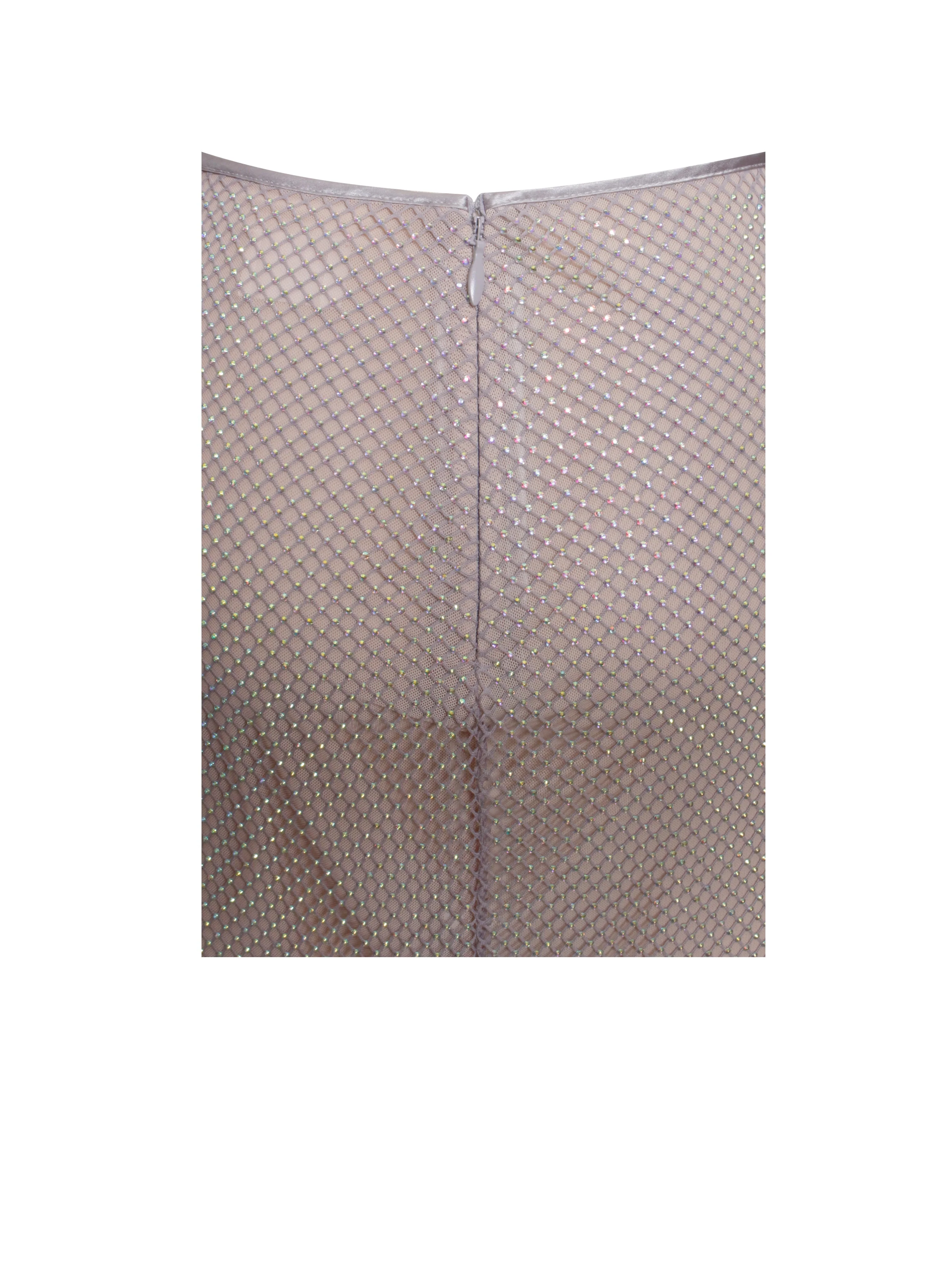 Gloria Mesh Stylish Rhinestone Maxi Skirt - Image 11