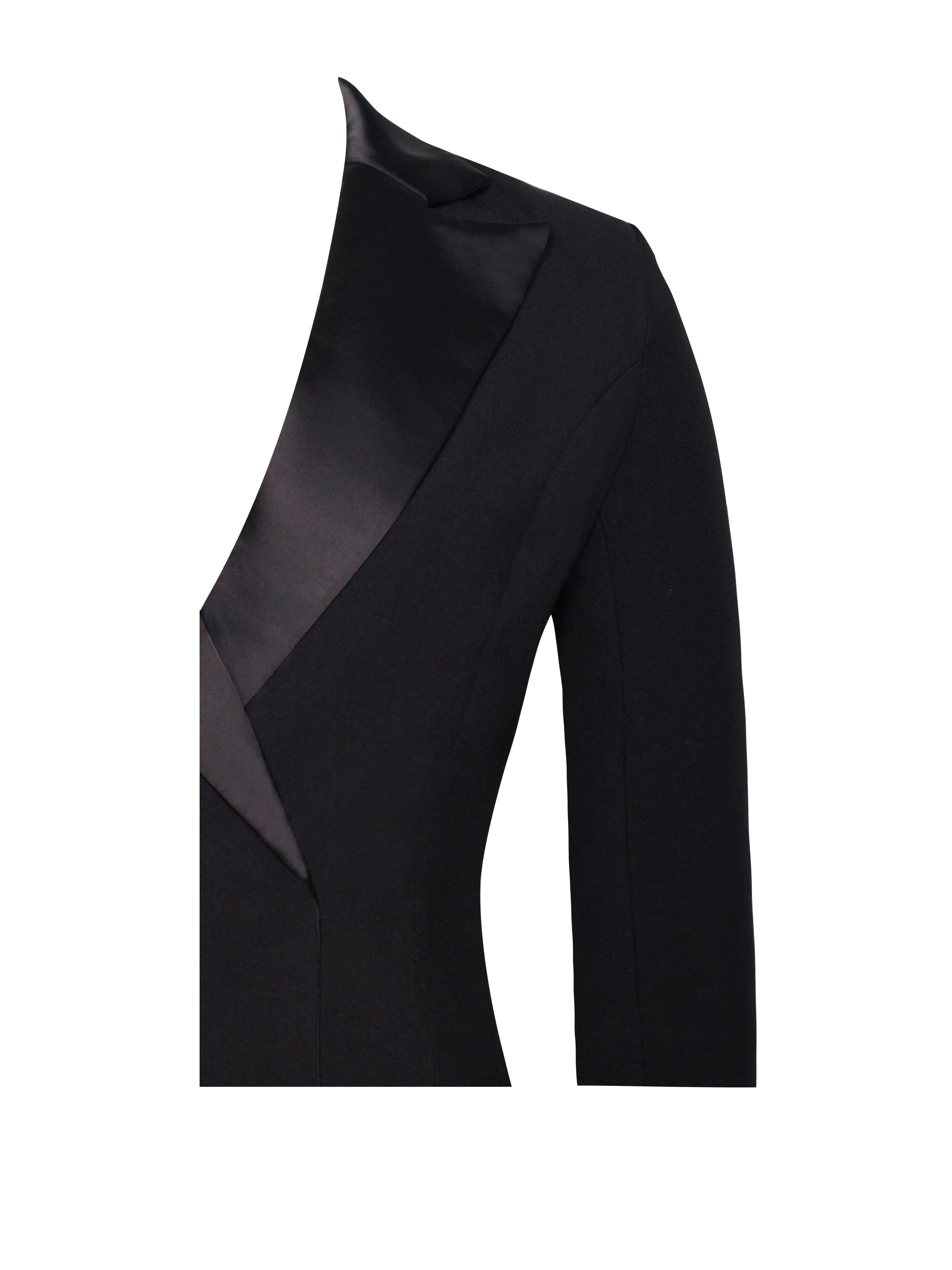 Freya Black Crystal Charming Fringe Blazer Dress - Image 10