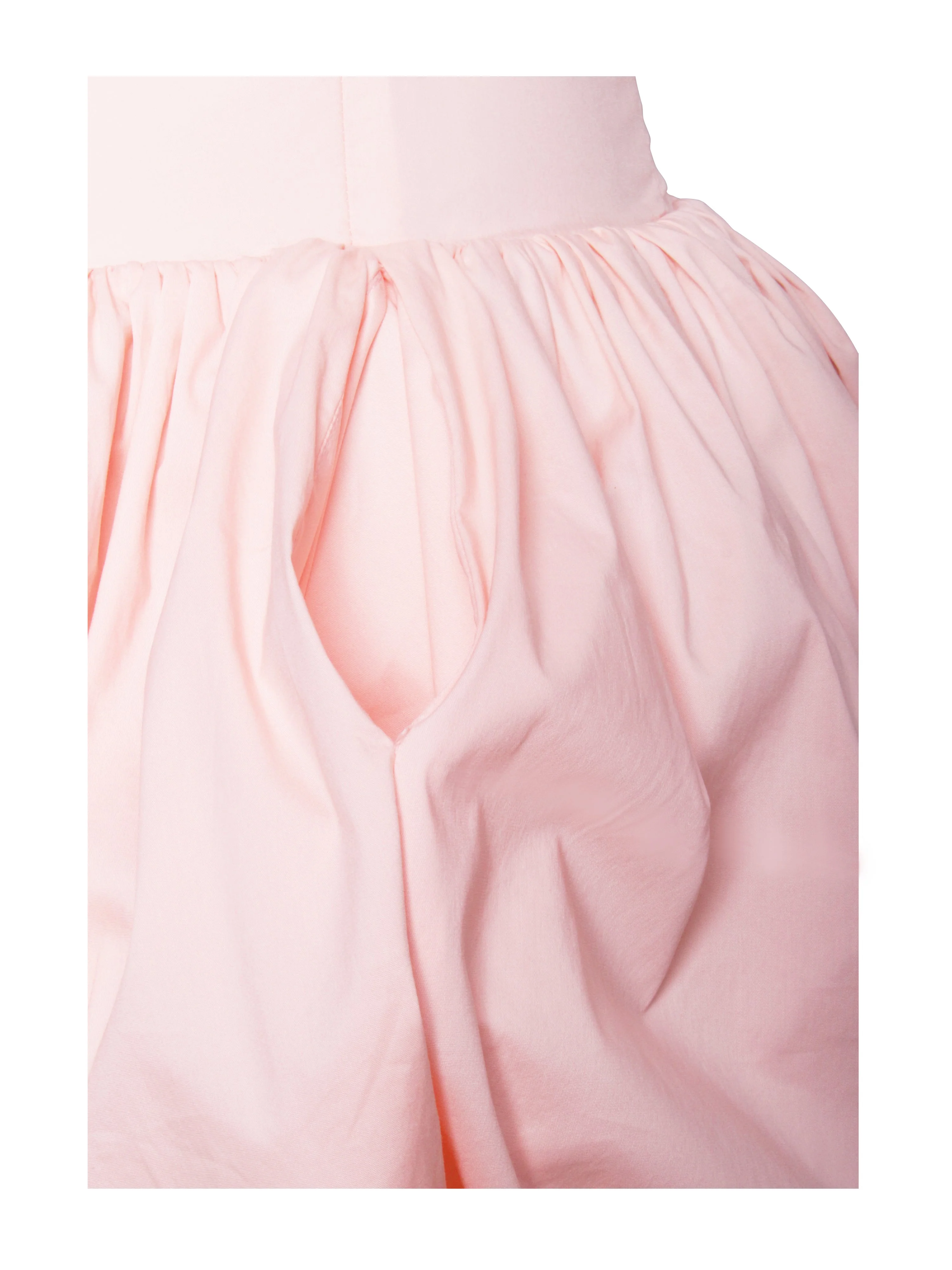 Oletta Pink Corset Strapless Graceful Bubble Hem Mini Dress - Image 13