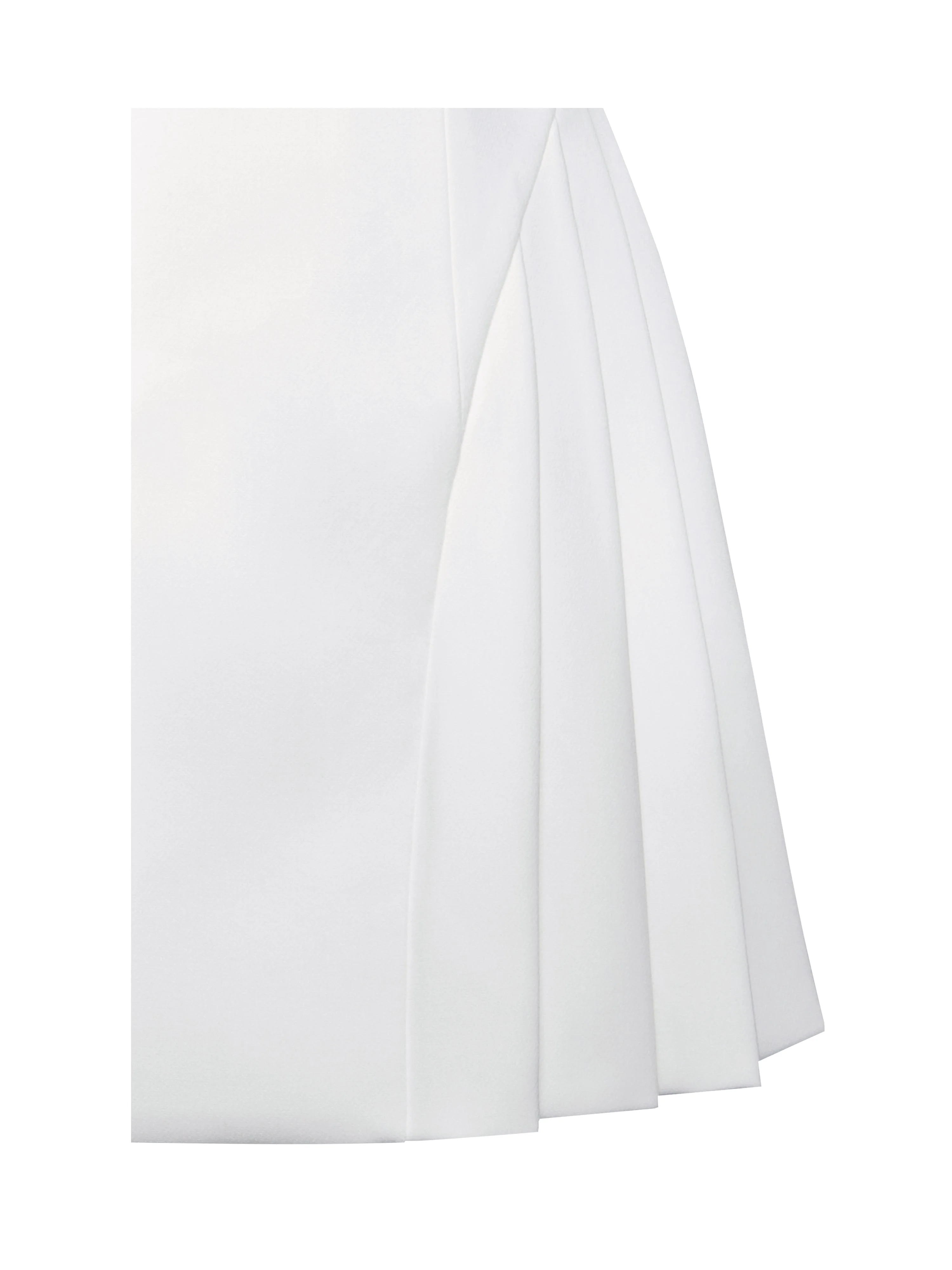 Delia White Blazer Charming Dress with Pleated Detail - Image 16