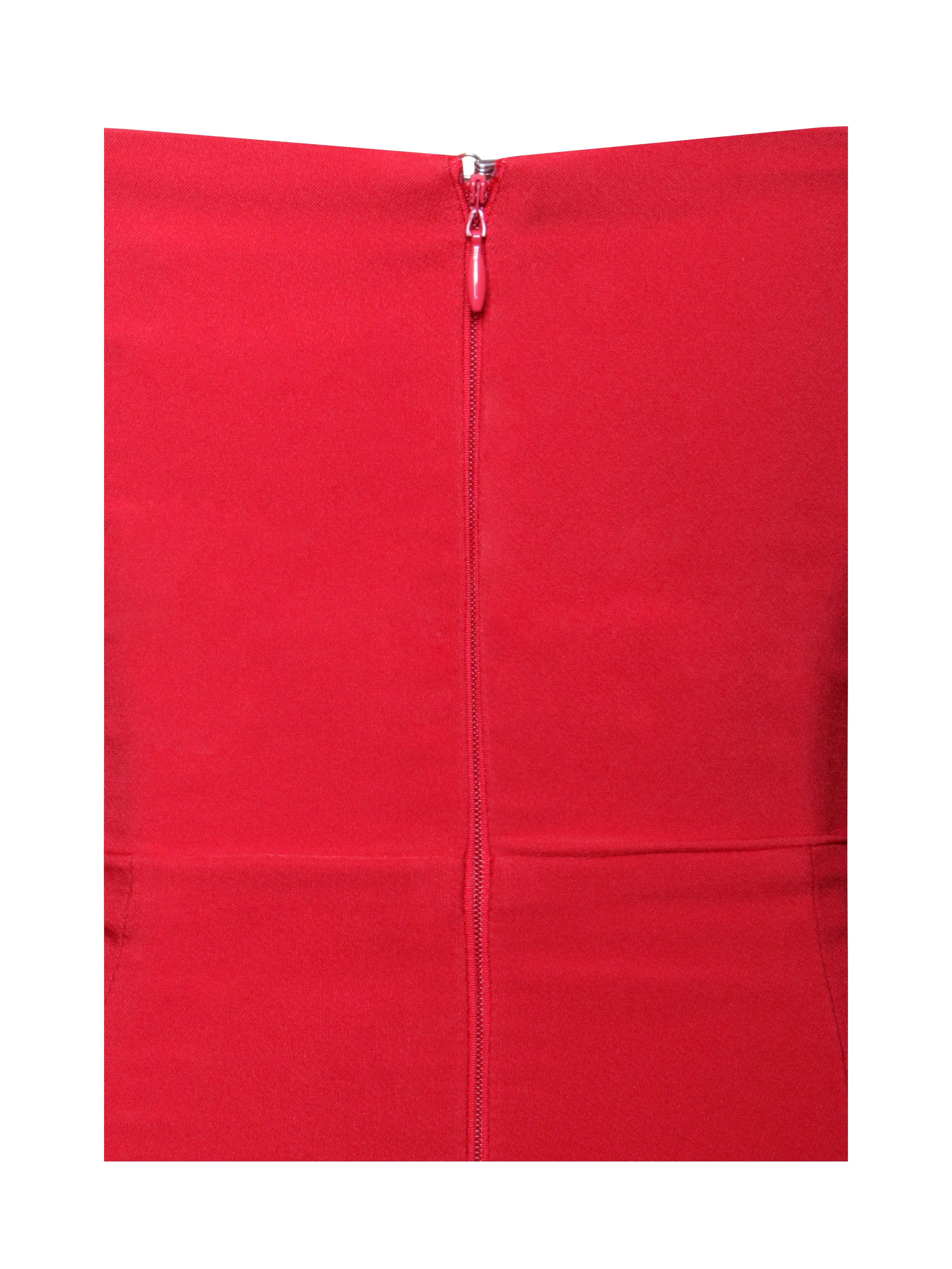 Xoana Red Crystal Charming Embellished High Slit Gown - Image 27