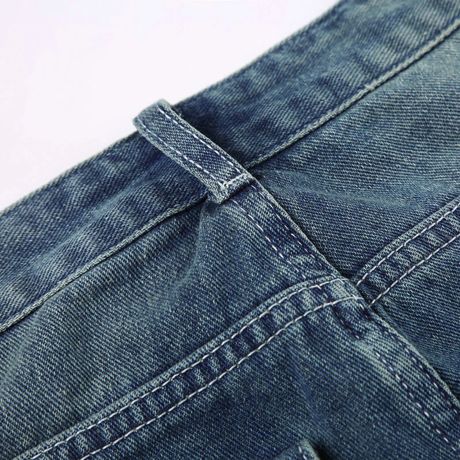 Vintage Blue Graceful Wash Boyfriend Jeans - Image 9