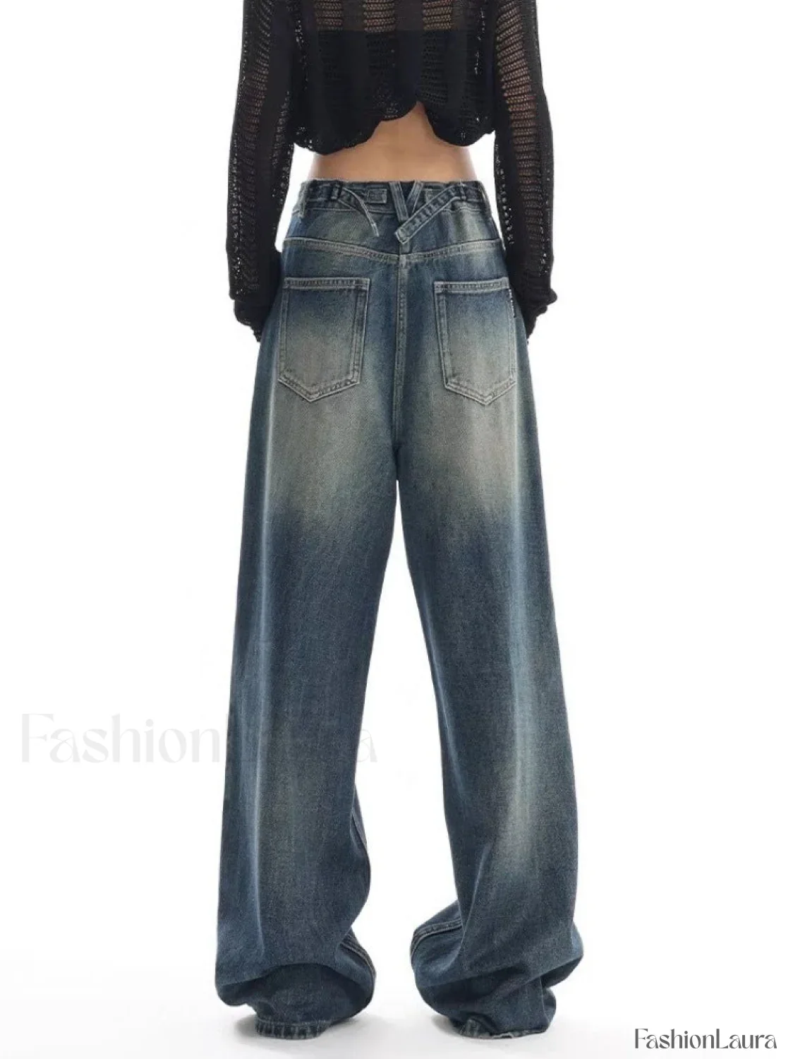 Vintage Wash 90's Trendy Baggy Boyfriend Jeans - Image 27