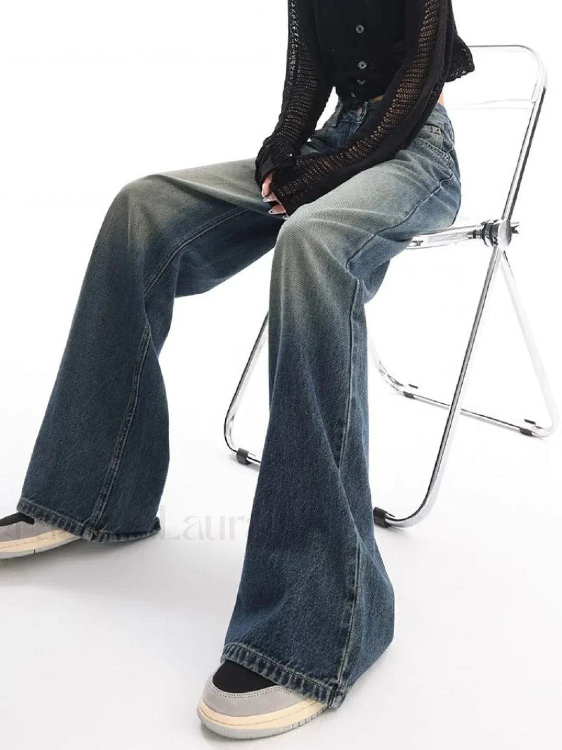 Vintage Wash 90's Trendy Baggy Boyfriend Jeans - Image 6