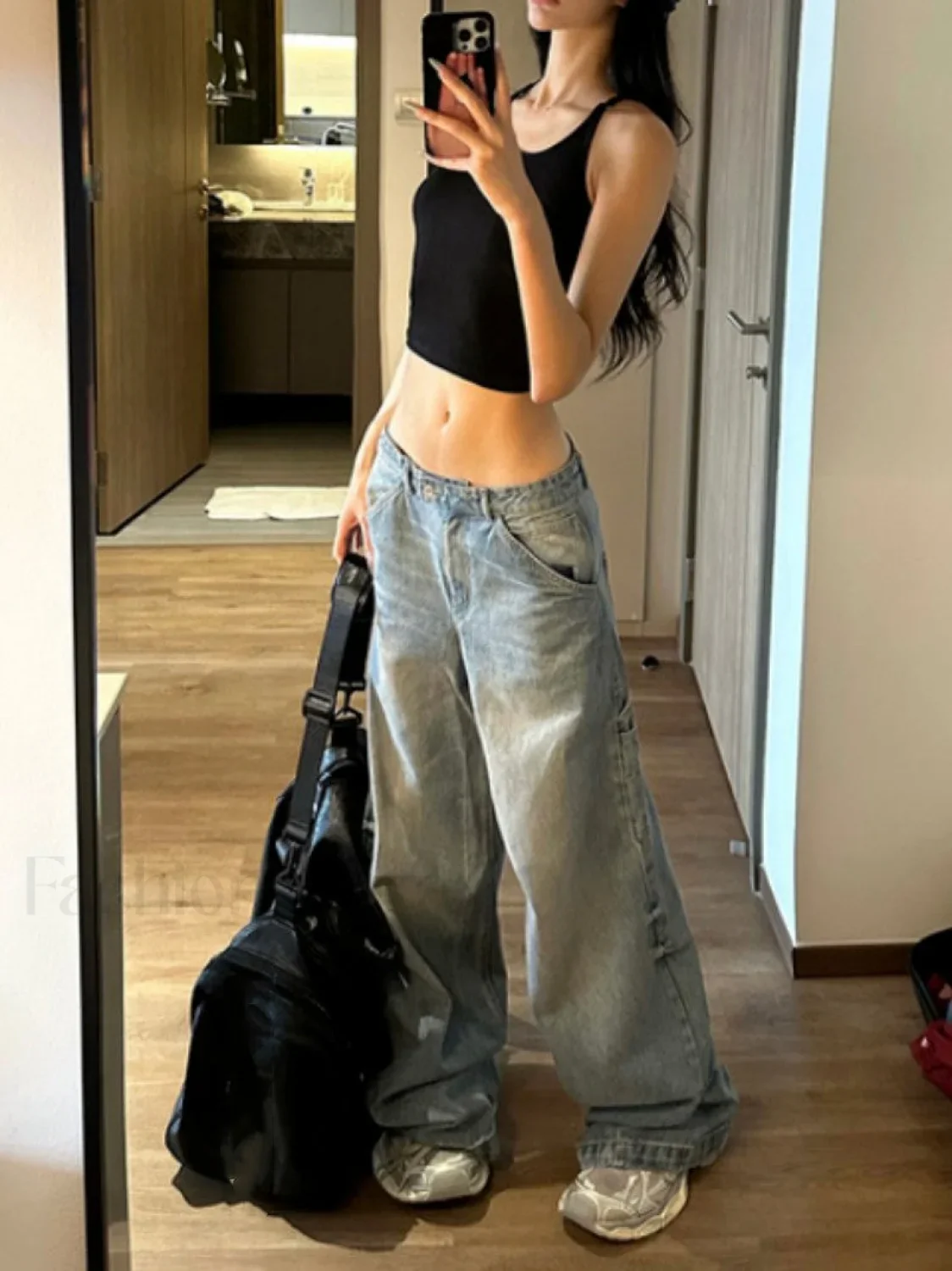 Vintage Straight Graceful Loose Boyfriend Jeans - Image 2