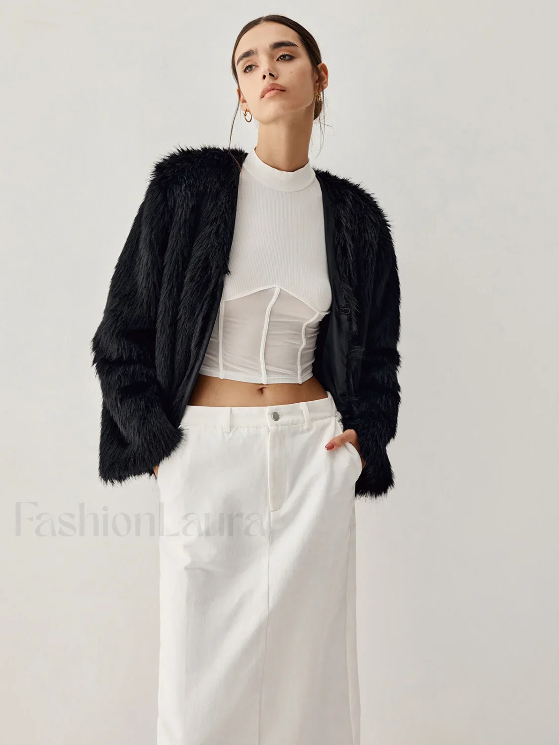Leisure Faux Graceful Fur Jacket - Image 2