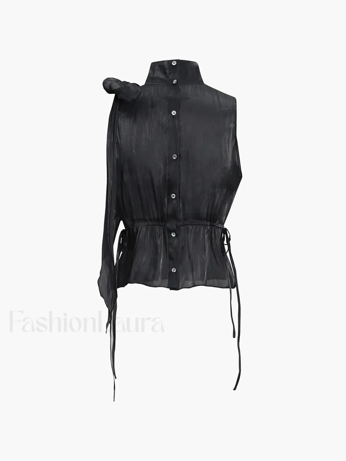 Lace Up Bow Trendy Sleeveless Tank Top - Image 9