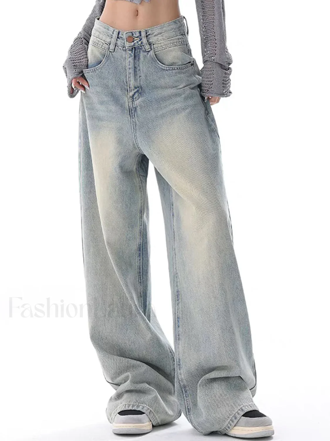 Just Like Magic Trendy Denim Boyfriend Jeans - Image 2