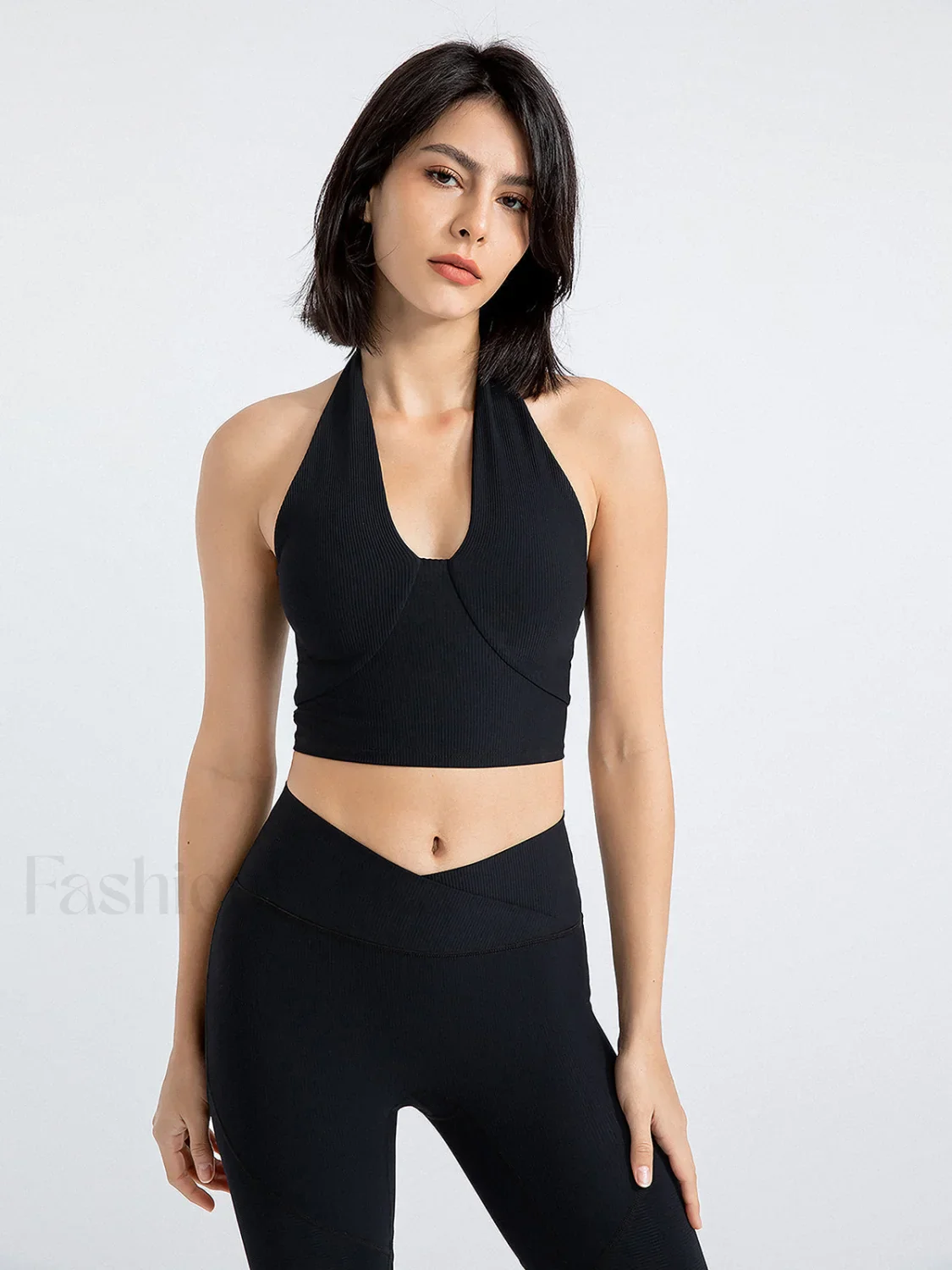 Halter Cropped Graceful Tank Top - Image 21