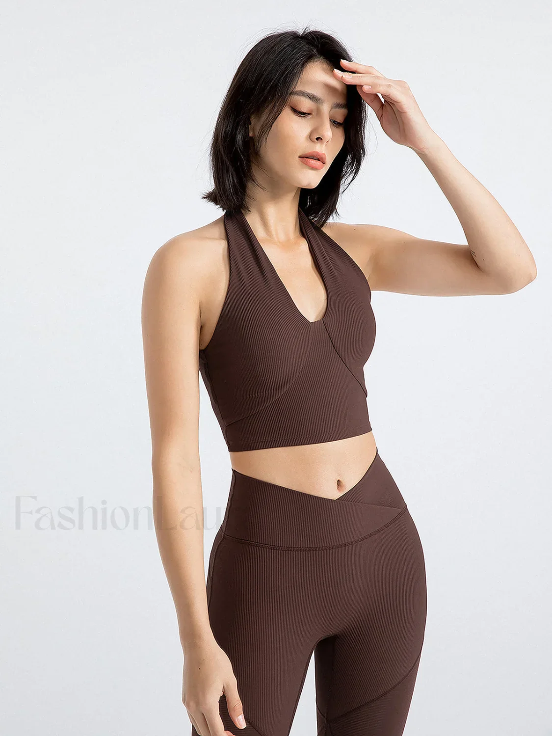 Halter Cropped Graceful Tank Top - Image 3