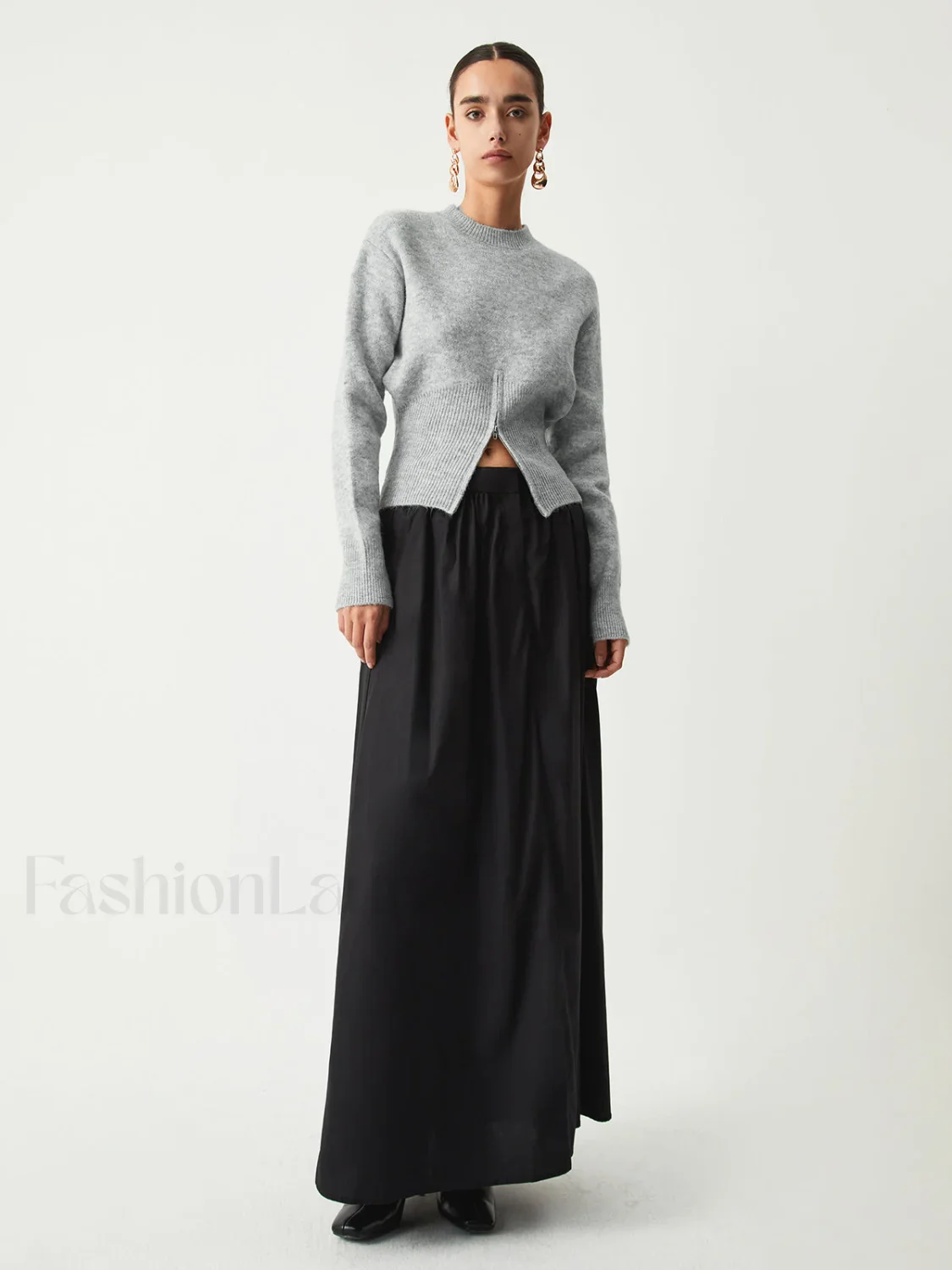Half Zip Graceful Fuzzy Sweater - Image 15