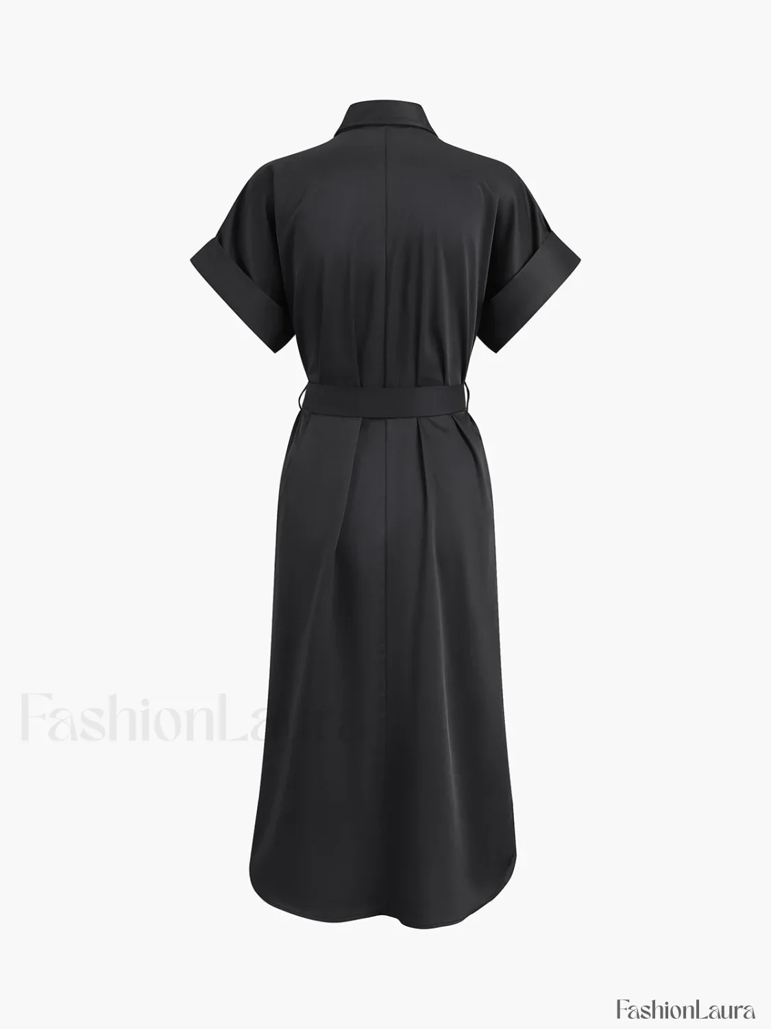 Polo Pockets Graceful Tied Midi Dress - Image 17