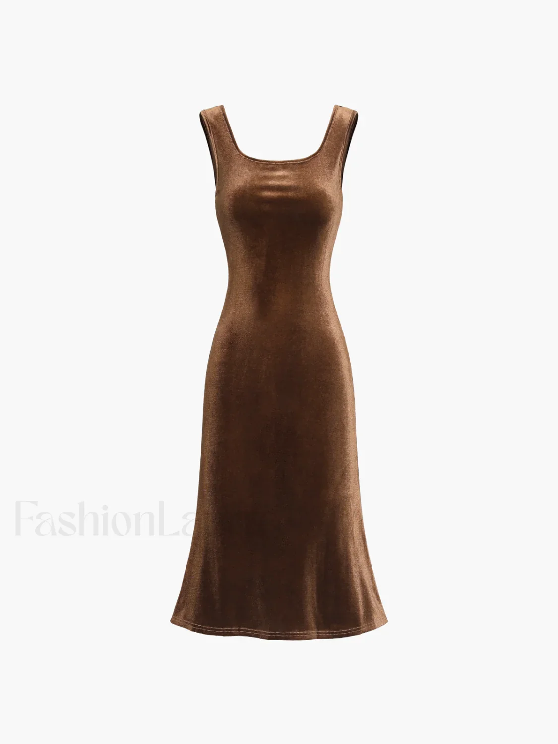 Paradise Feeling Velvet Trendy Zippered Midi Dress - Image 2