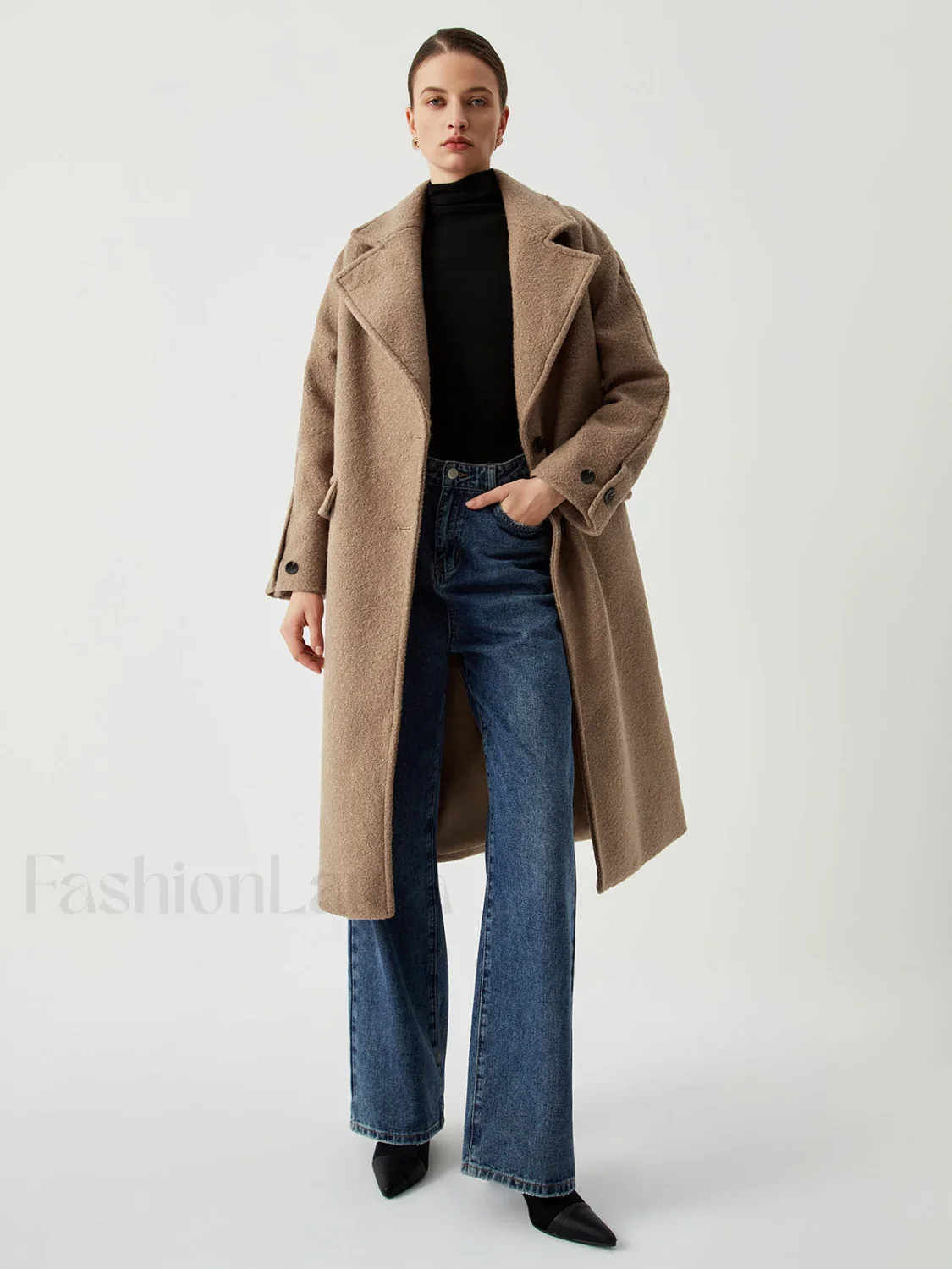 Oversized Charming Wool Coat - Image 8