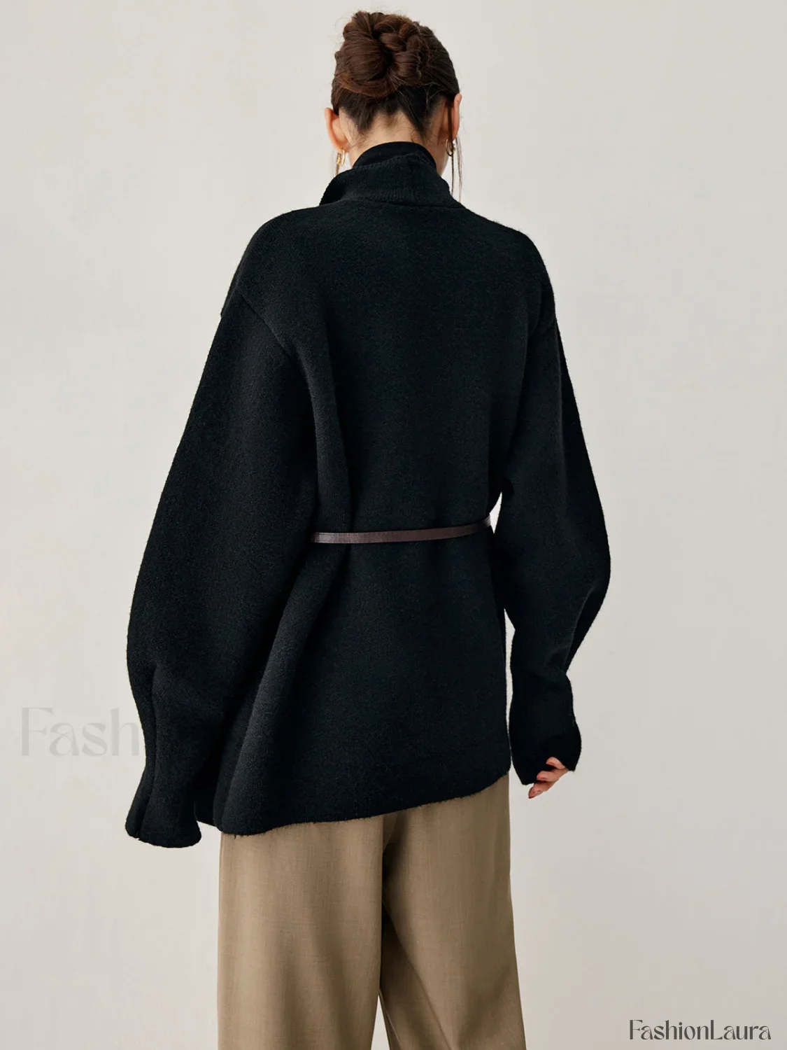 Open Collar Graceful Kimono Cardigan - Image 11