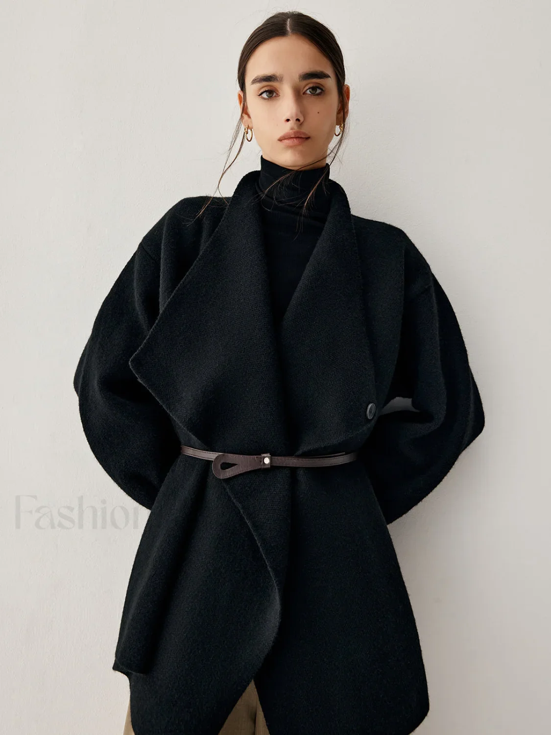 Open Collar Graceful Kimono Cardigan - Image 3