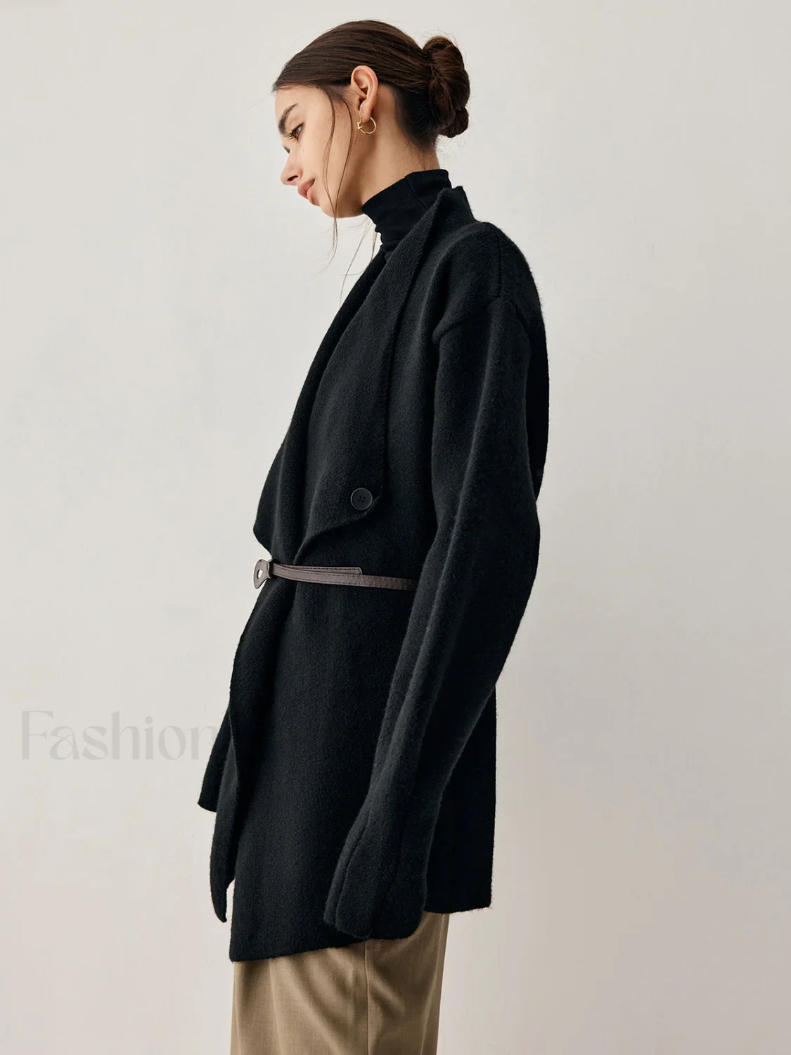 Open Collar Graceful Kimono Cardigan - Image 7