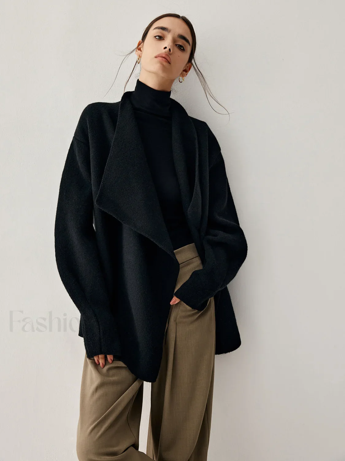 Open Collar Graceful Kimono Cardigan - Image 9
