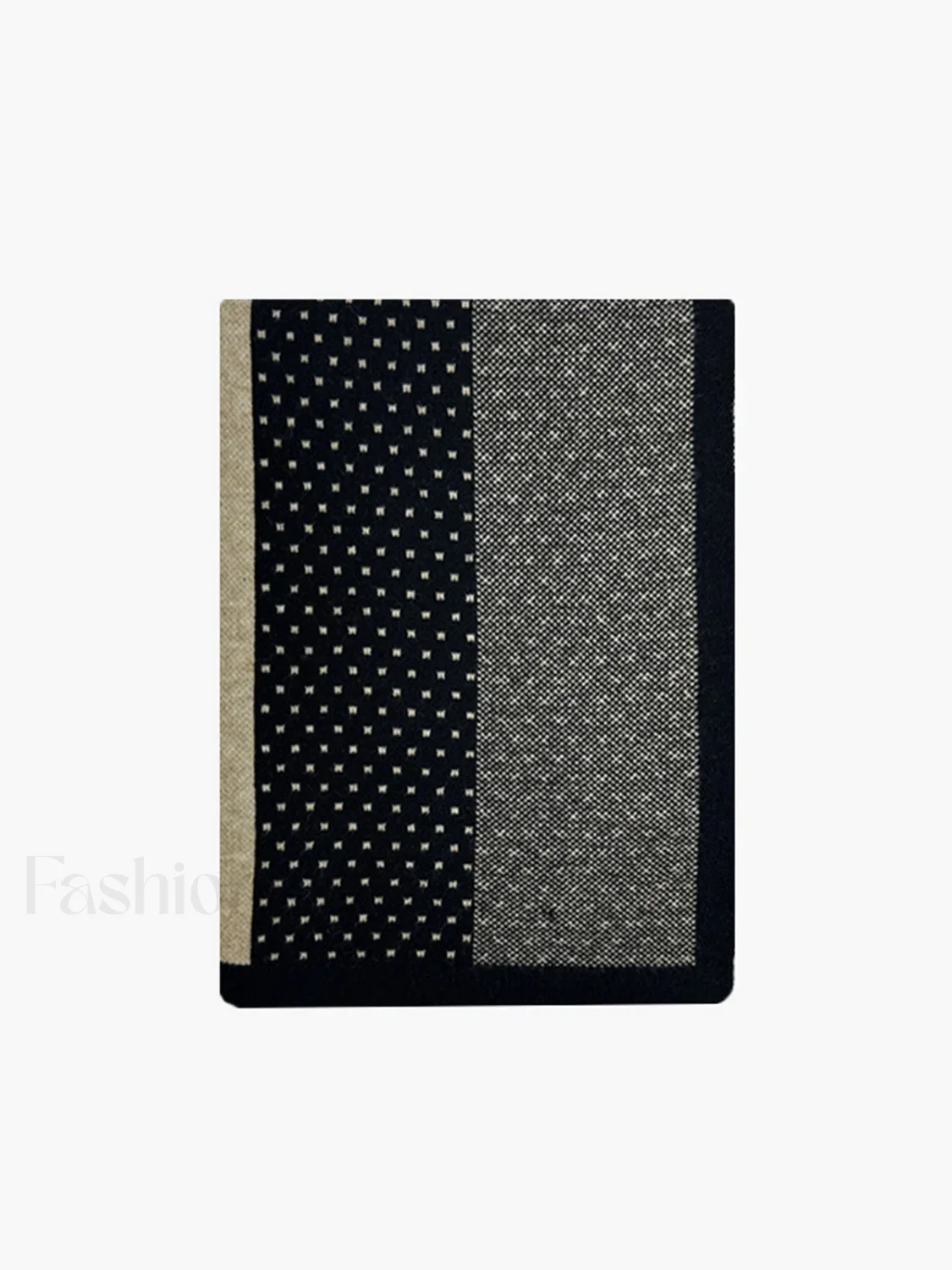 Old Money Graceful Aesthetics Patchwork Scarf - Image 3