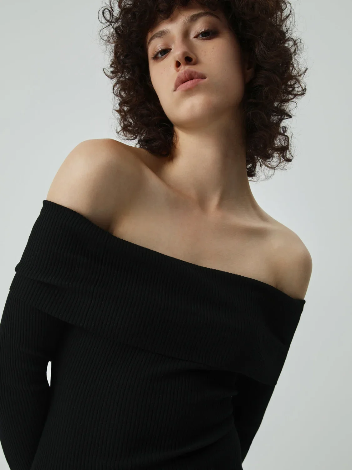 Nostalgia Off Shoulder Long Modern Sleeve Long Sweater Dress - Image 4